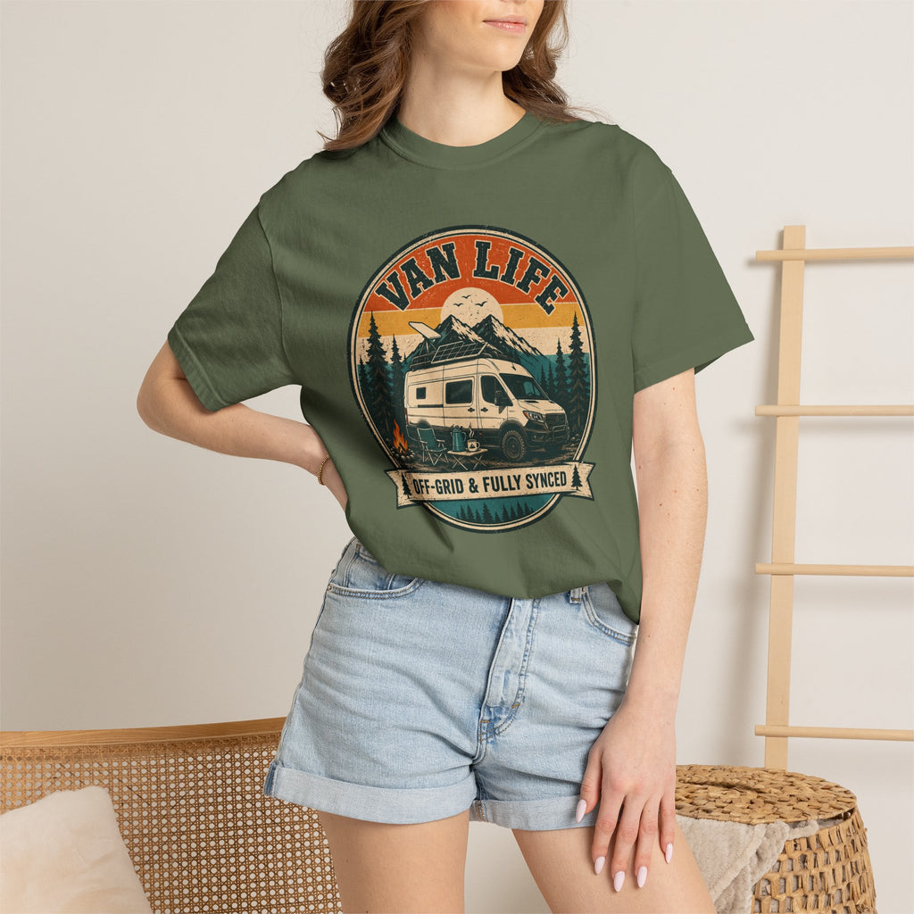 Van Life Offgrid And Fully Synced - T-Shirt