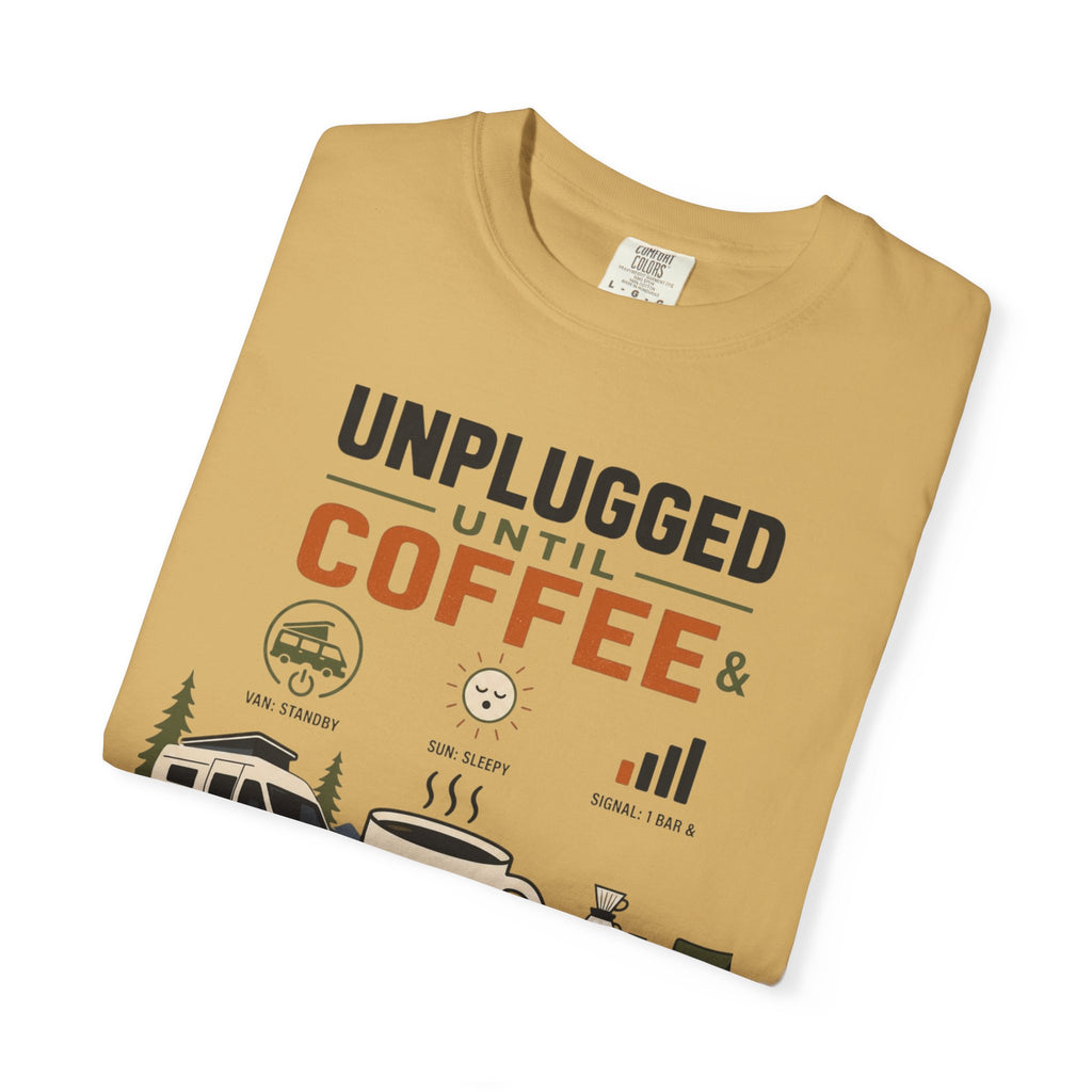 Unplugged Until Coffee - T-Shirt
