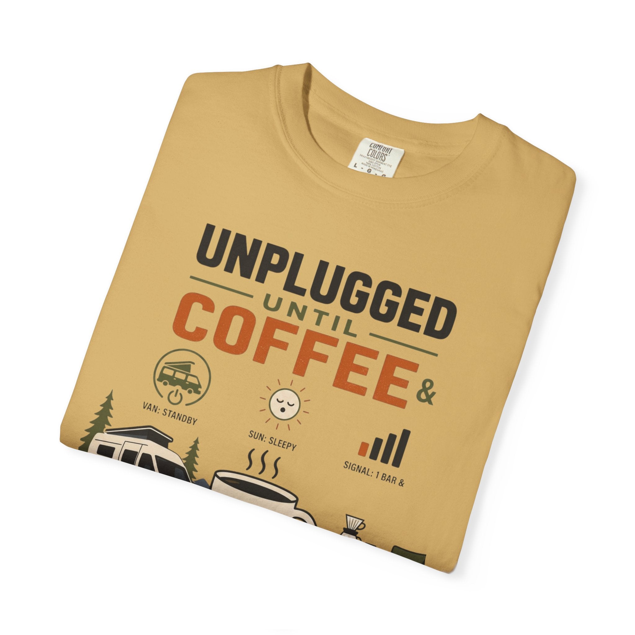 Unplugged Until Coffee - T-Shirt