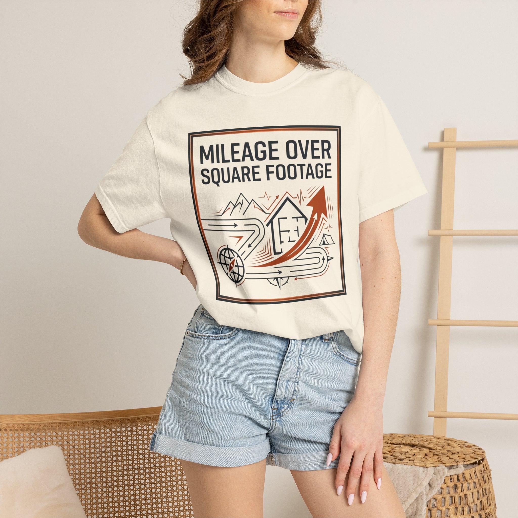 Mileage Over Square Footage - T-Shirt