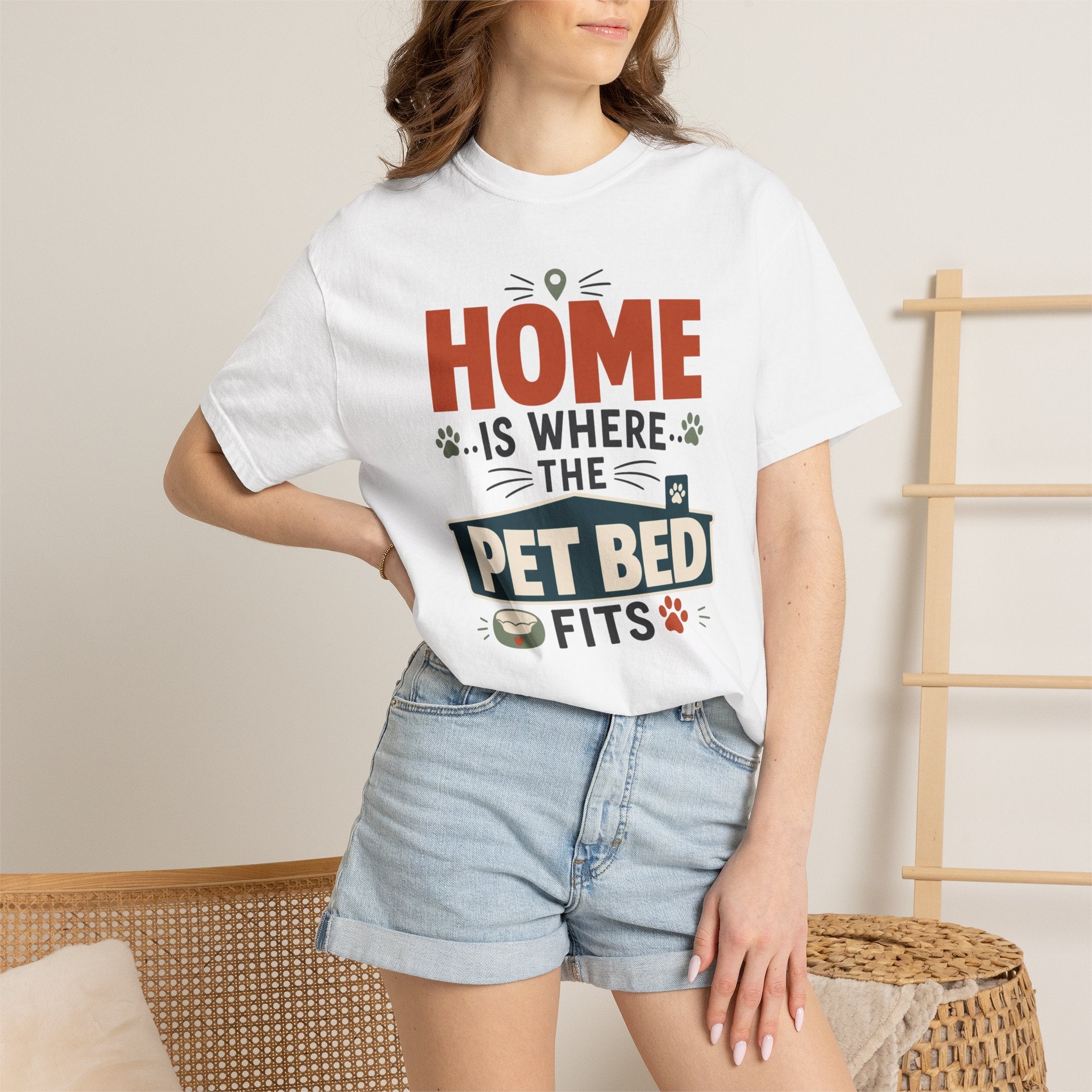 Home Is Where The Pet Bed Fits - T-Shirt