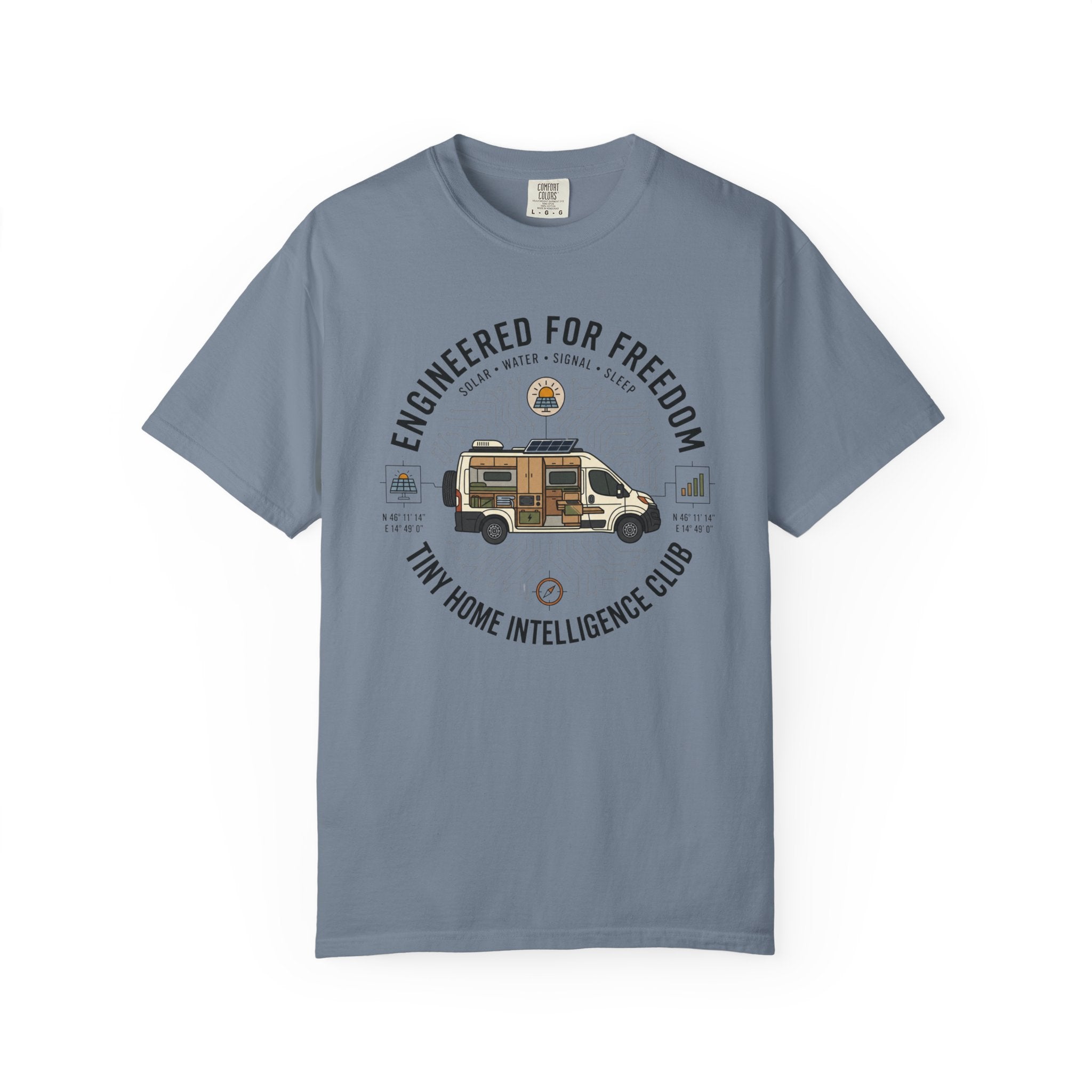 Engineered For Freedom Tiny Home Intelligence Club - T-Shirt