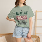 Self Reliant With A Four Pawed Witness - T-Shirt