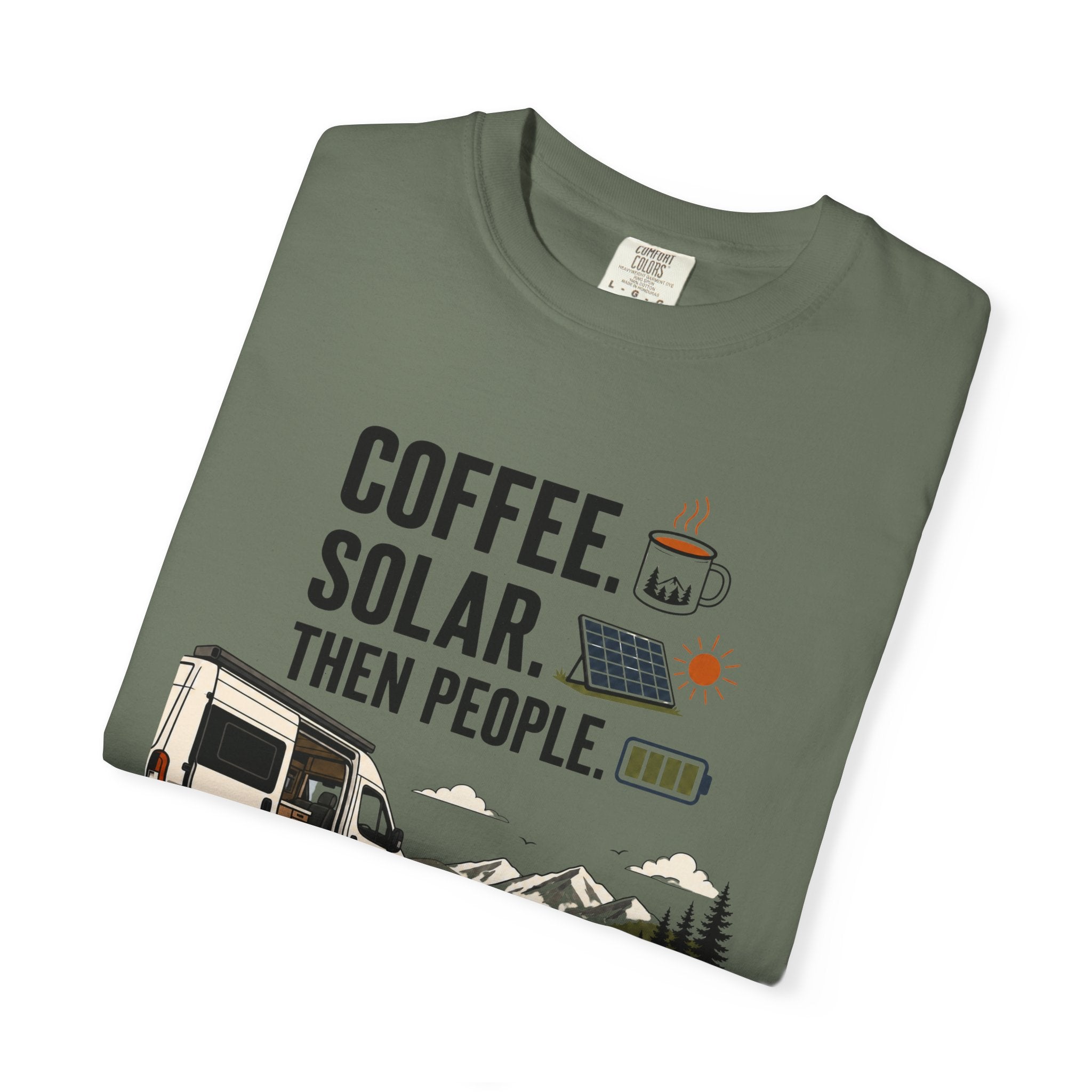 Coffee Solar Then People - T-Shirt