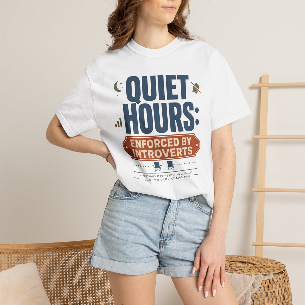 Quiet Hours Enforced By Introverts - T-Shirt