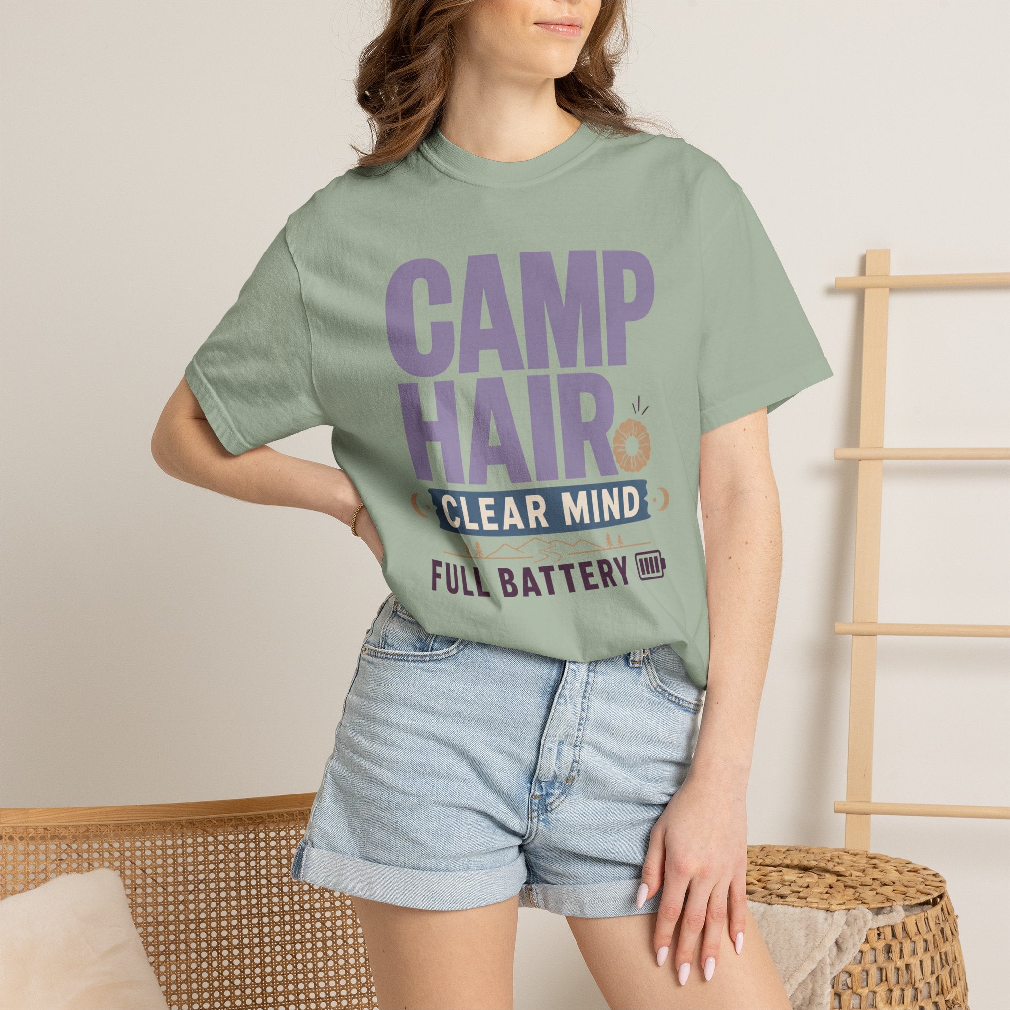 Camp Hair Clear Mind Full Battery - T-Shirt