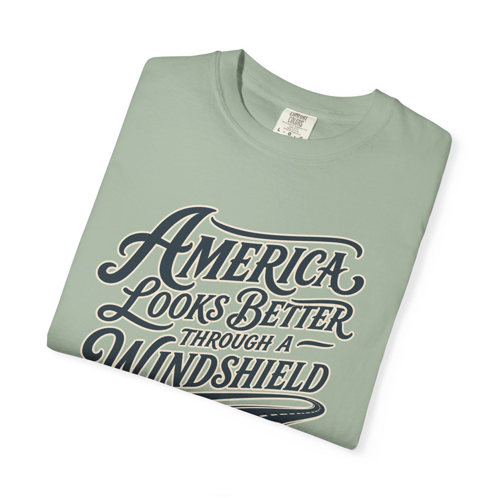 America Looks Better Through A Windshield - T-Shirt