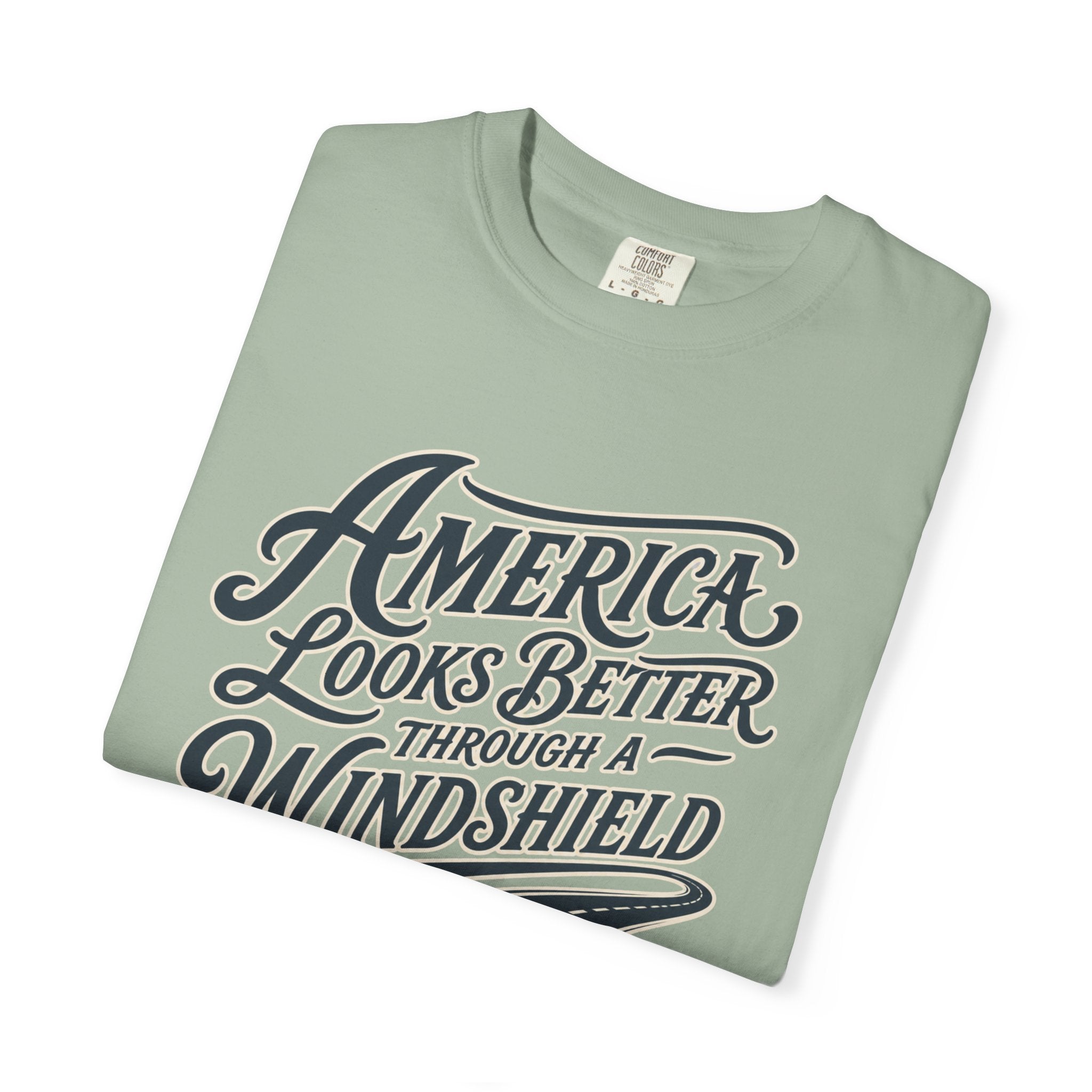 America Looks Better Through A Windshield - T-Shirt
