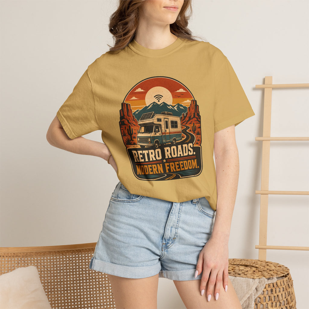 Retro Roads Modern Freedom - T-Shirt