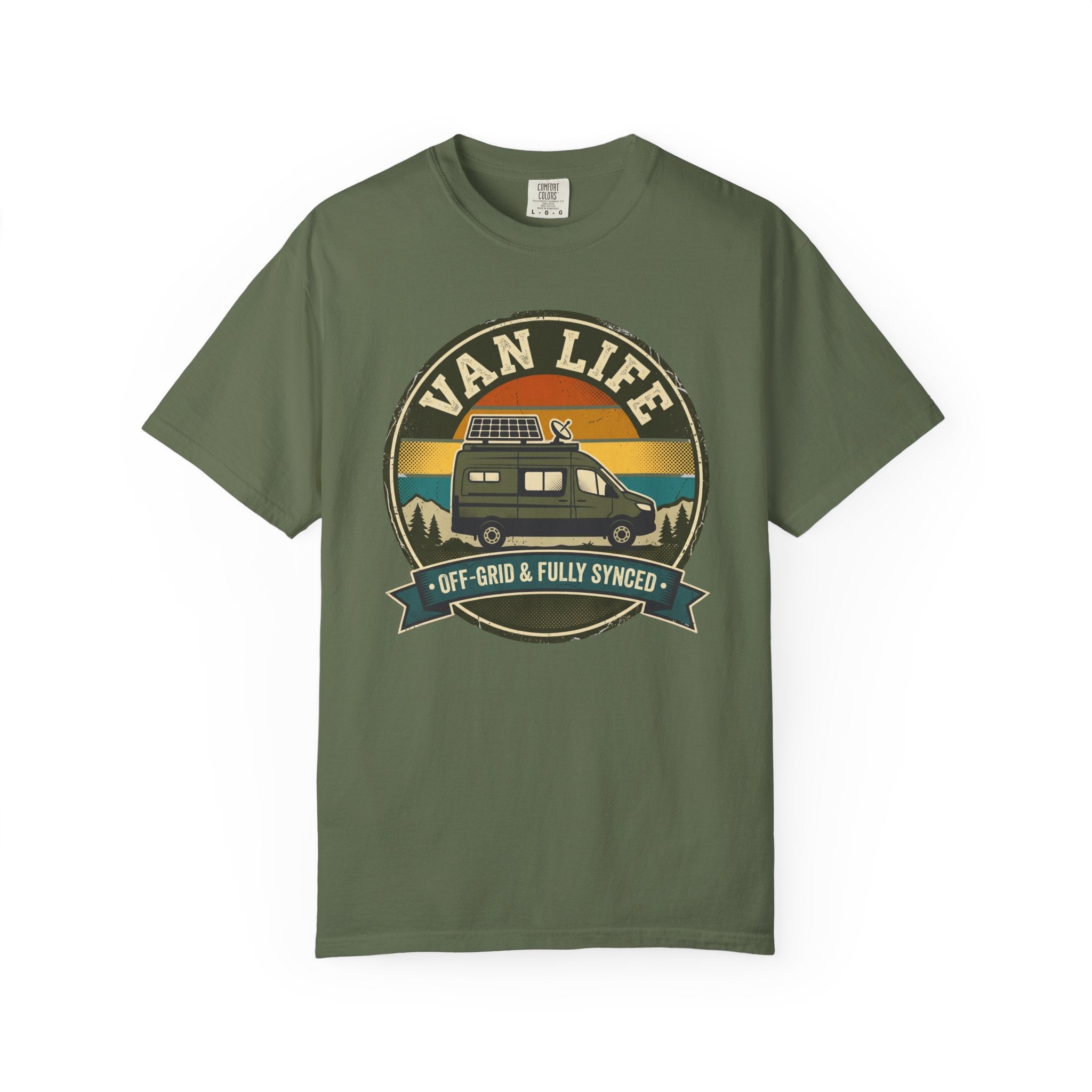 Van Life Offgrid And Fully Synced - T-Shirt
