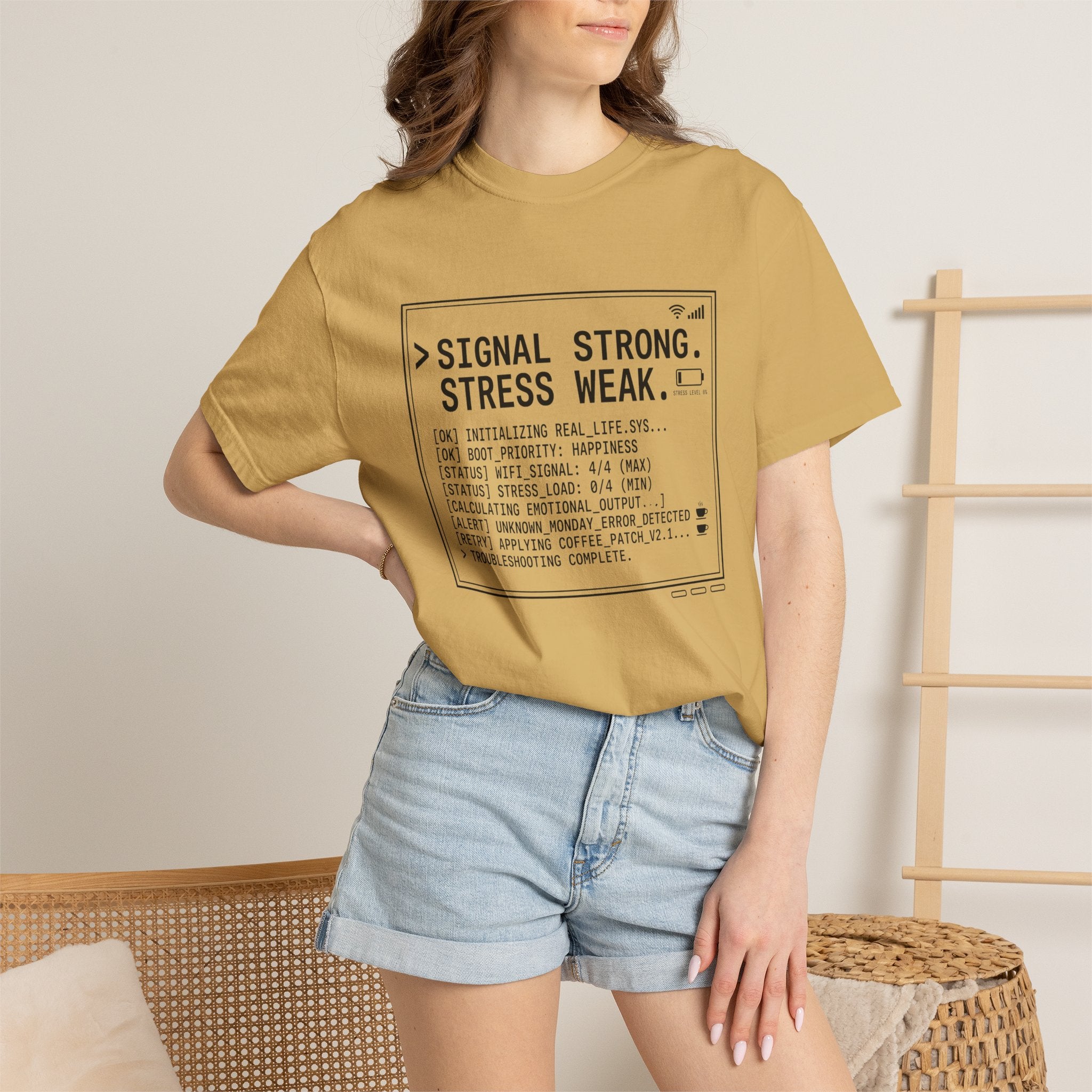 Signal Strong Stress Weak - T-Shirt