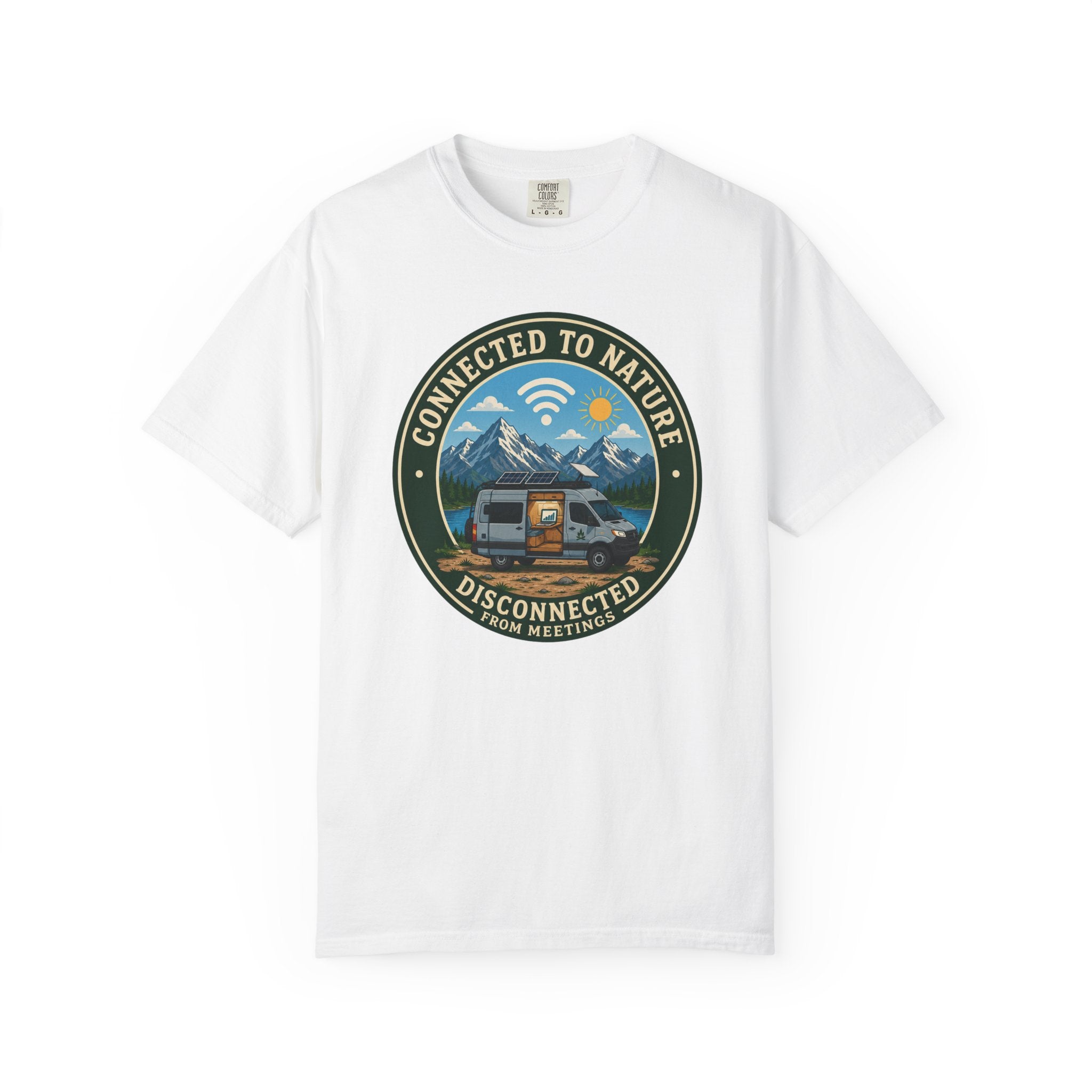 Connected To Nature Disconnected From Meetings - T-Shirt