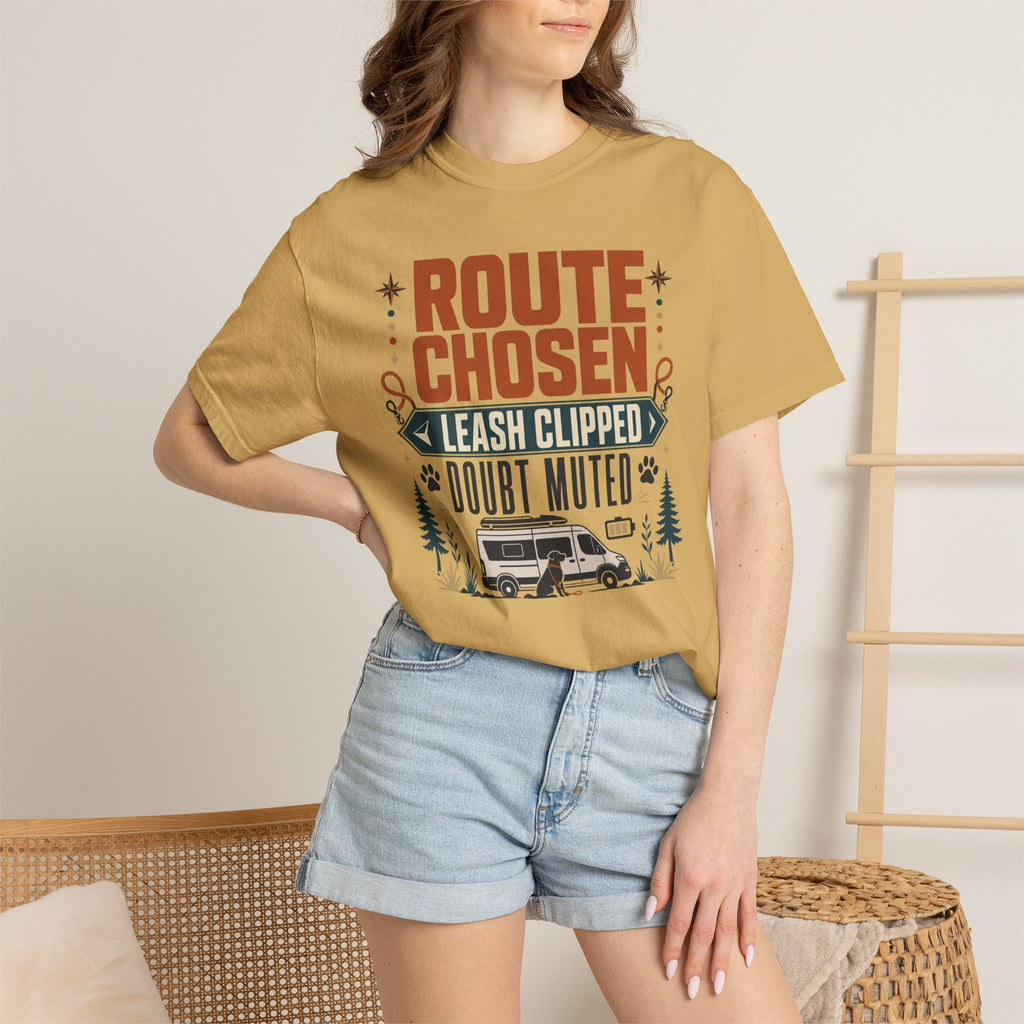 Route Chosen Leash Clipped Doubt Muted - T-Shirt
