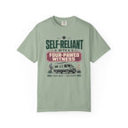 Self Reliant With A Four Pawed Witness - T-Shirt