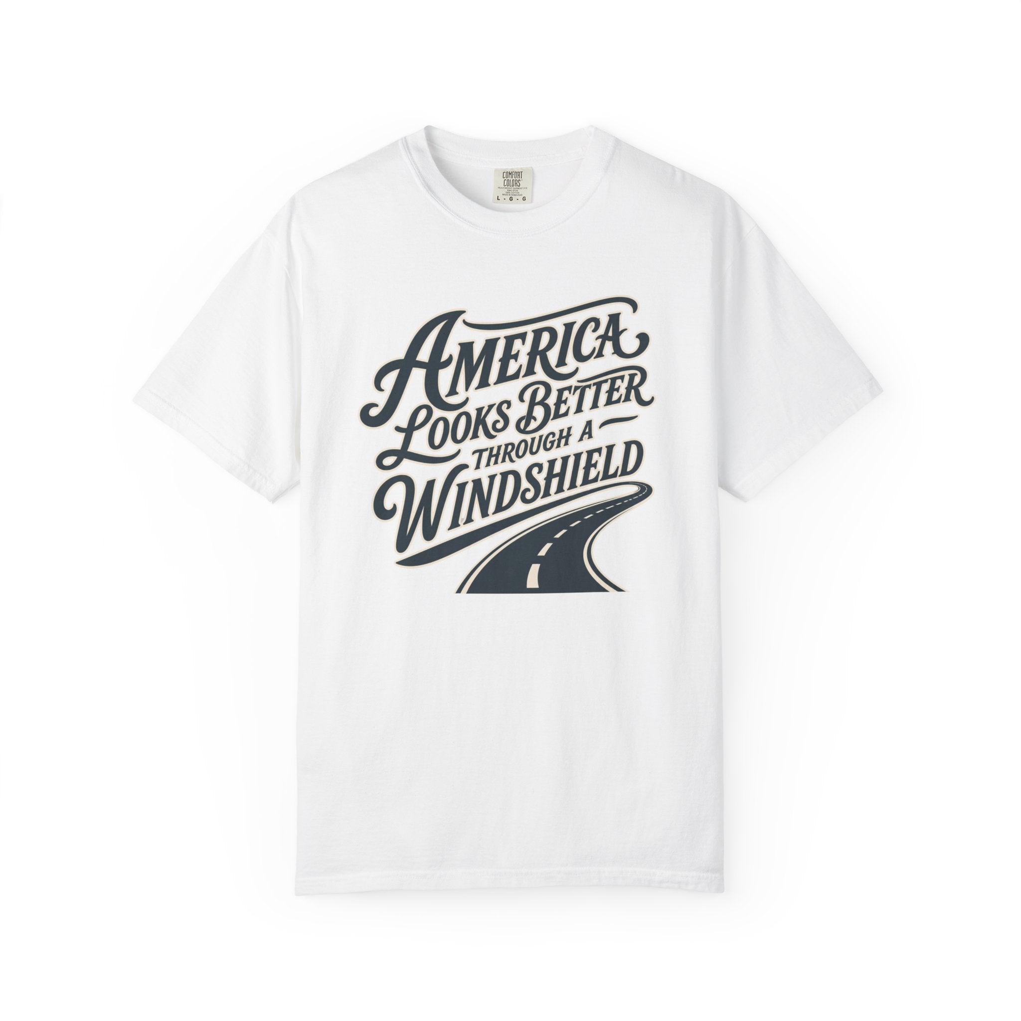 America Looks Better Through A Windshield - T-Shirt