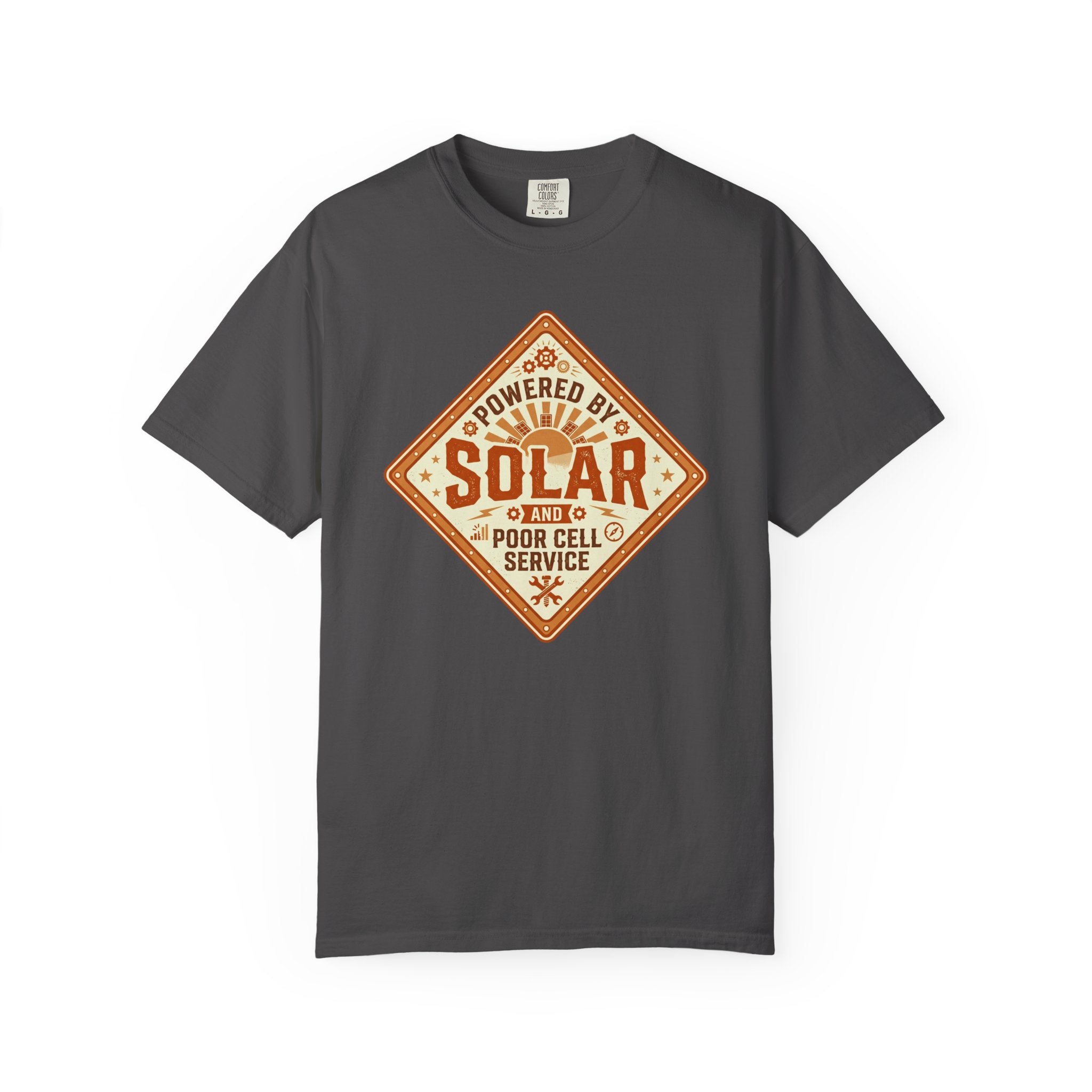 Powered By Solar And Poor Cell Service - T-Shirt
