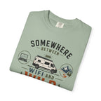 Somewhere Between Wifi And Wild - T-Shirt
