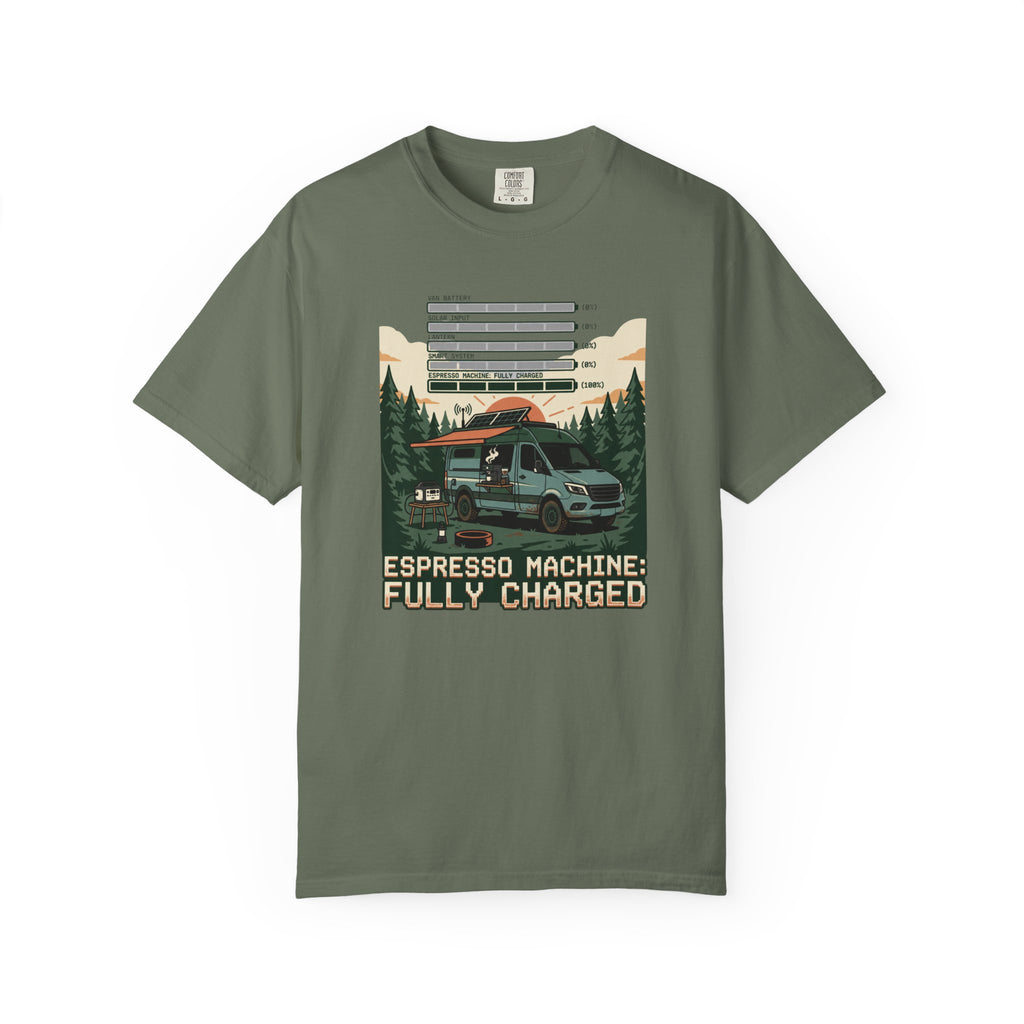 Espresso Machine Fully Charged - T-Shirt
