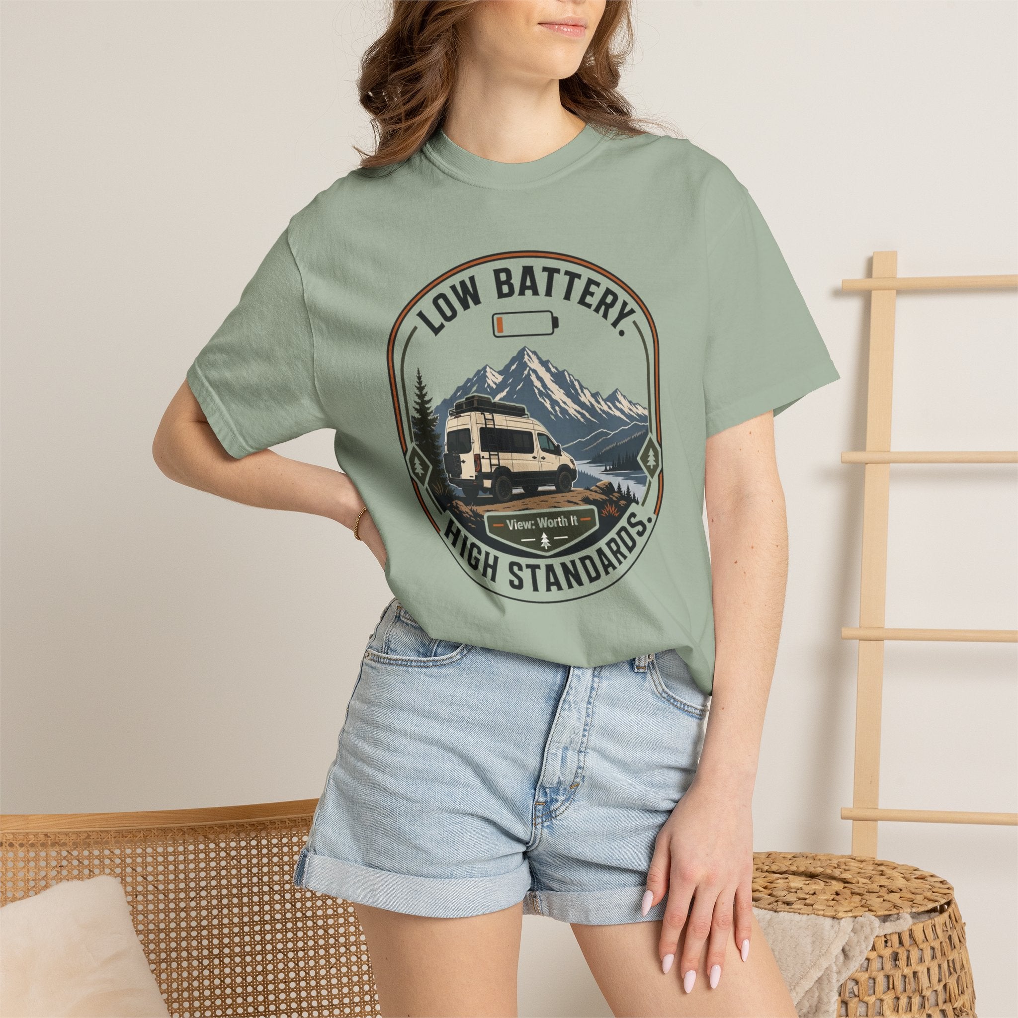 Low Battery High Standards - T-Shirt