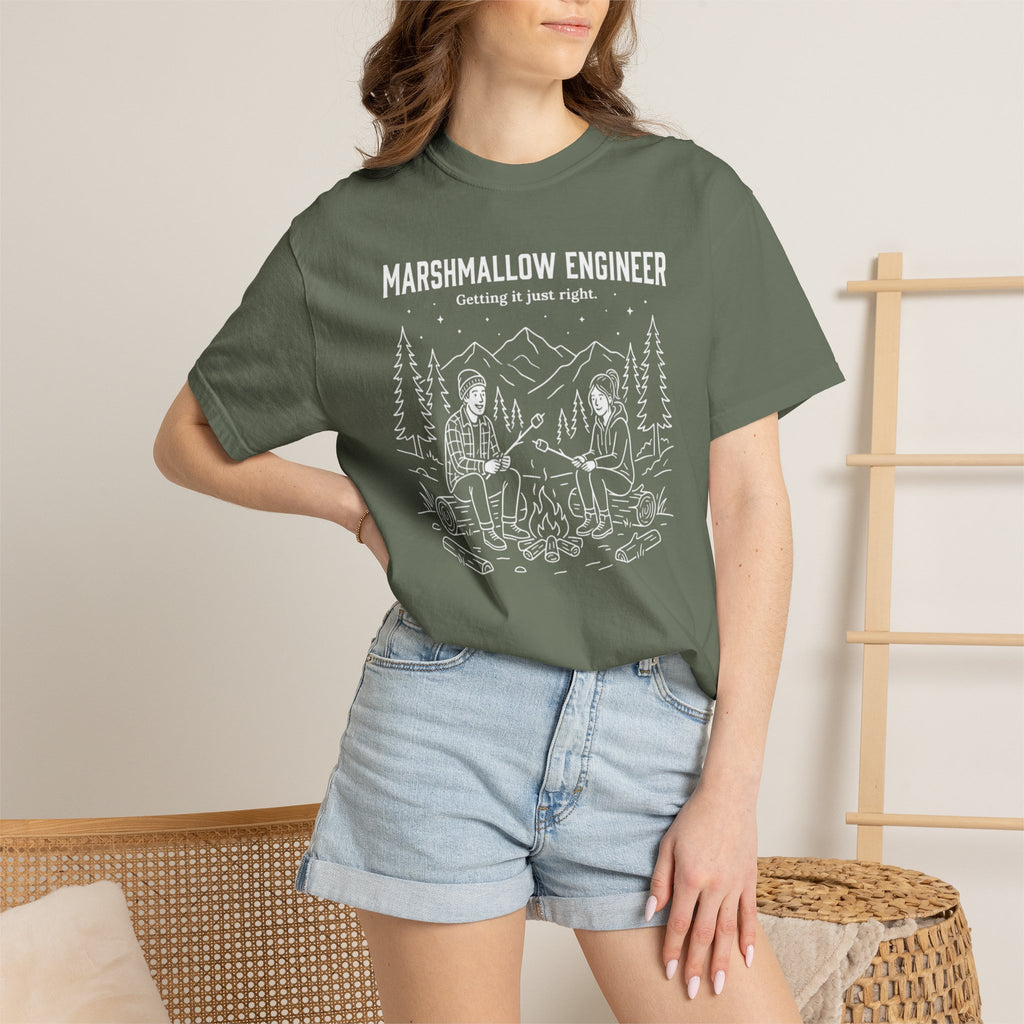 Marshmallow Engineer Getting It Just Right - T-Shirt