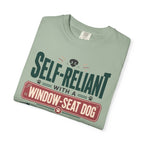 Self Reliant With A Window Seat Dog - T-Shirt