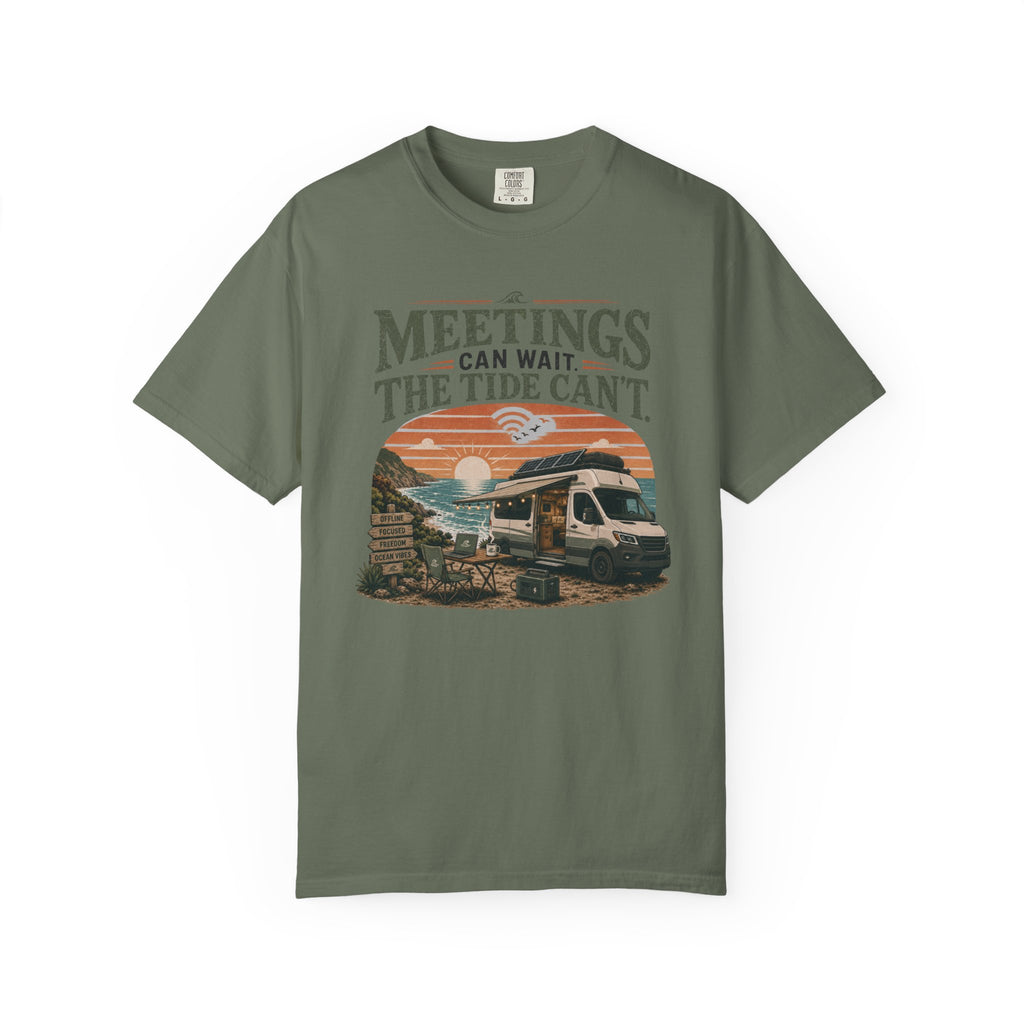 Meetings Can Wait The Tide Can't - T-Shirt