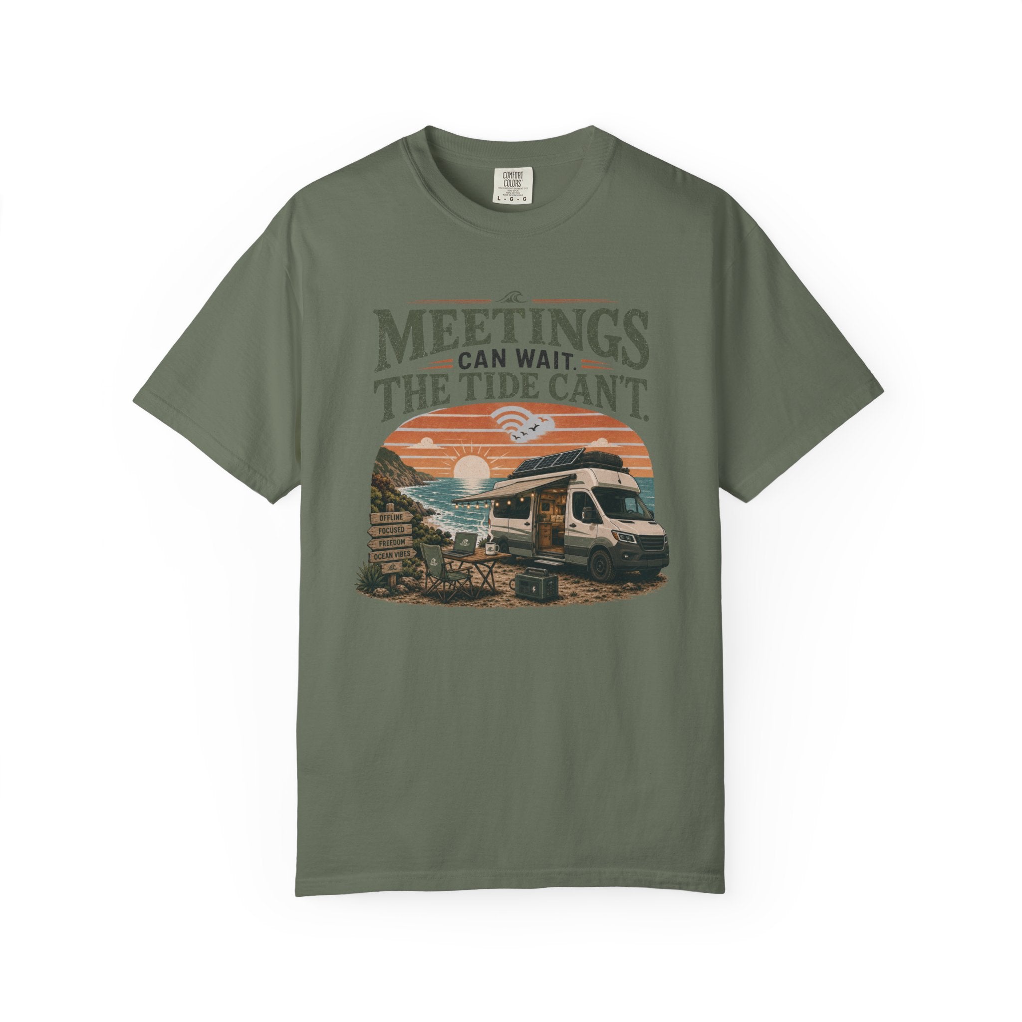 Meetings Can Wait The Tide Can't - T-Shirt