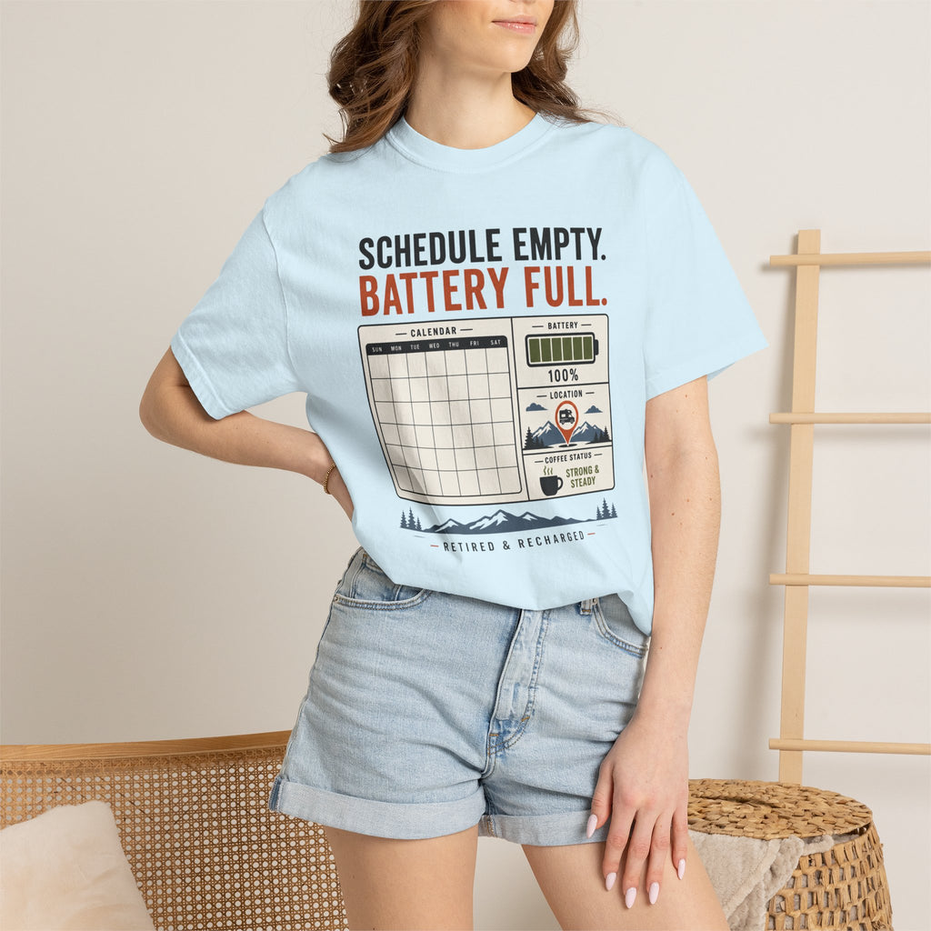 Schedule Empty Battery Full - T-Shirt