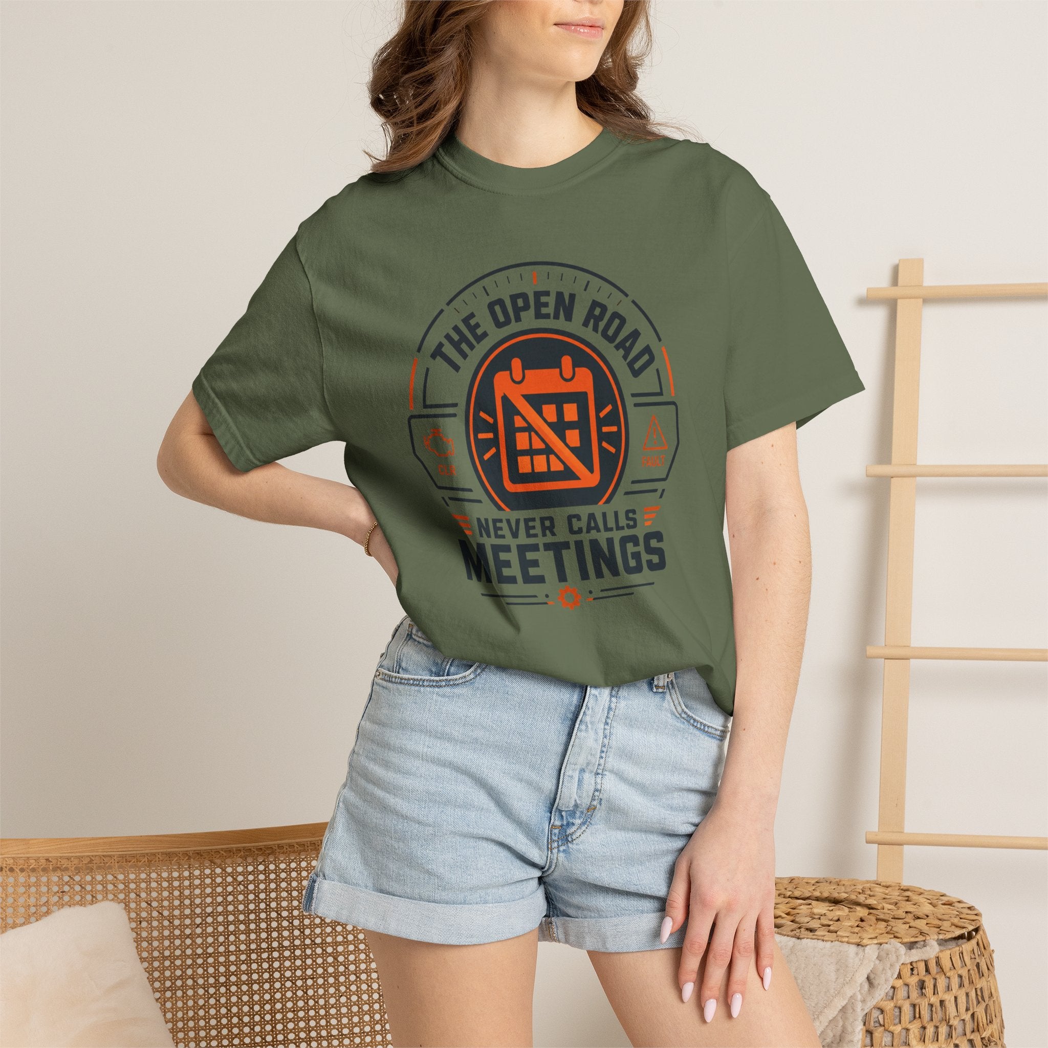 The Open Road Never Calls Meetings - T-Shirt