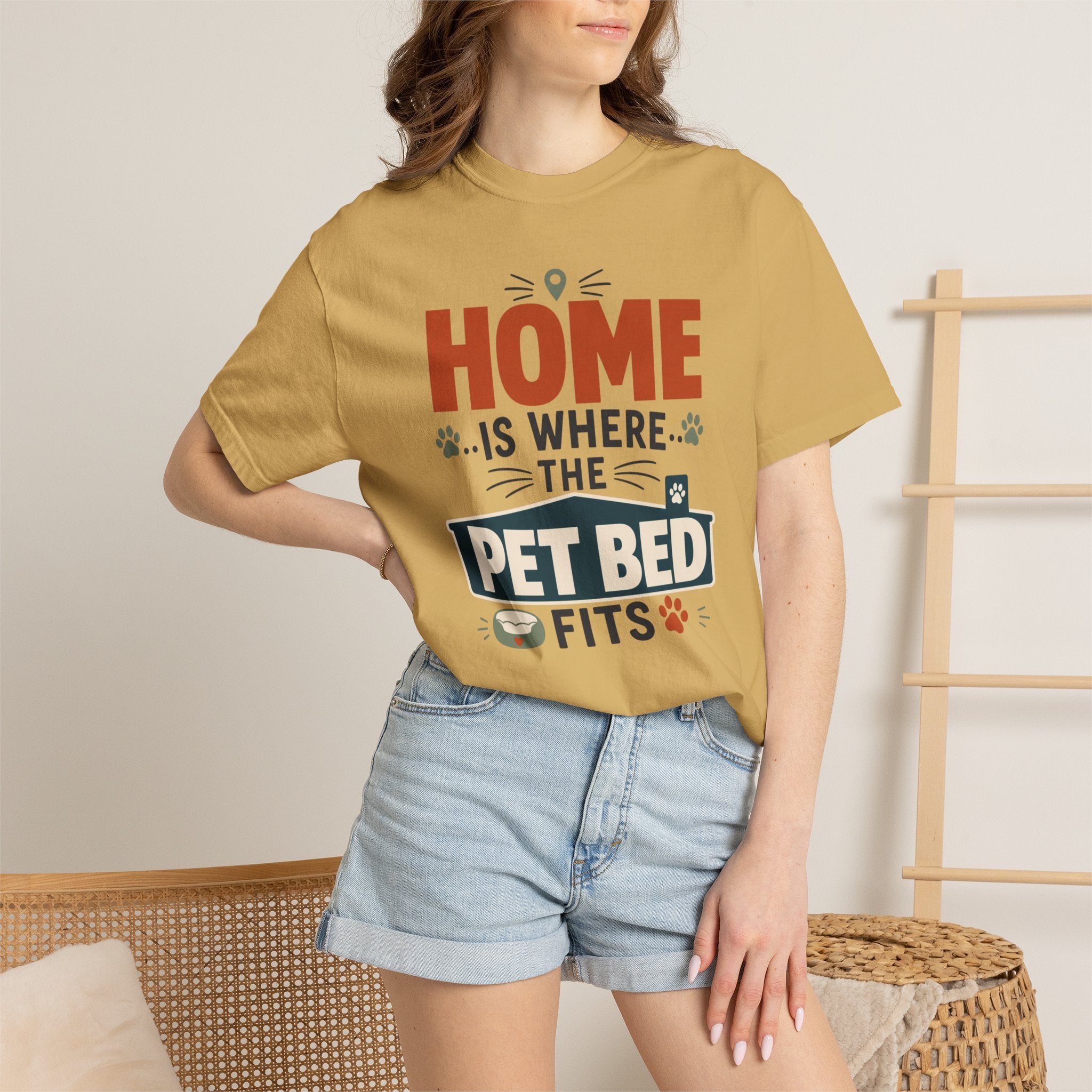 Home Is Where The Pet Bed Fits - T-Shirt