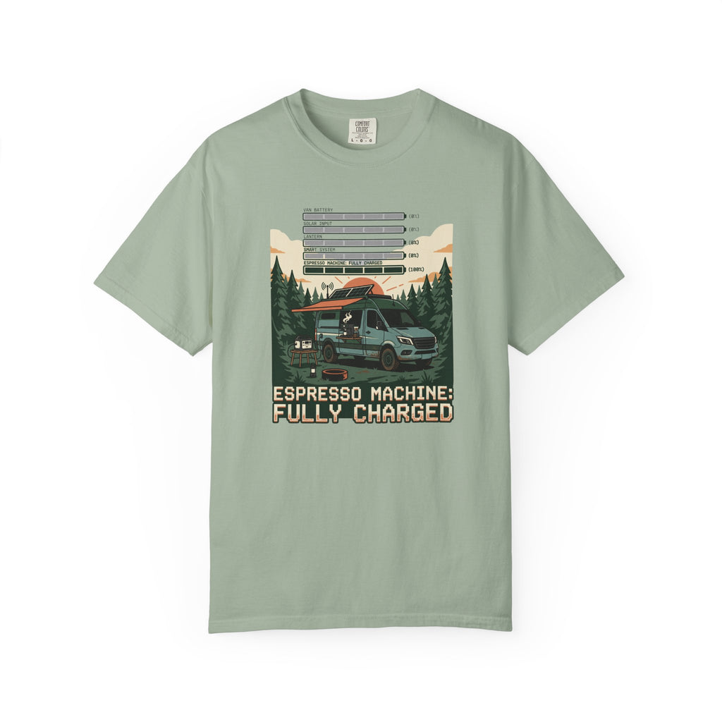 Espresso Machine Fully Charged - T-Shirt