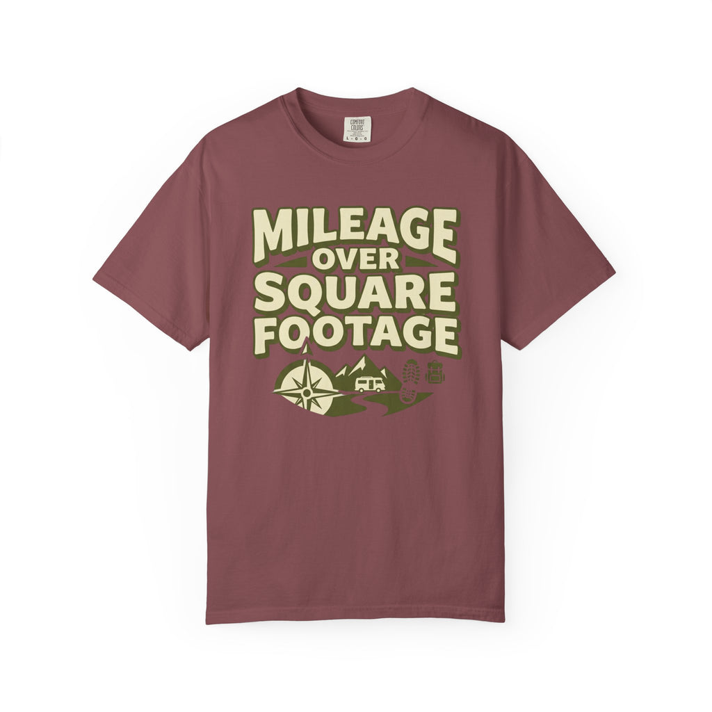 Mileage Over Square Footage - T-Shirt
