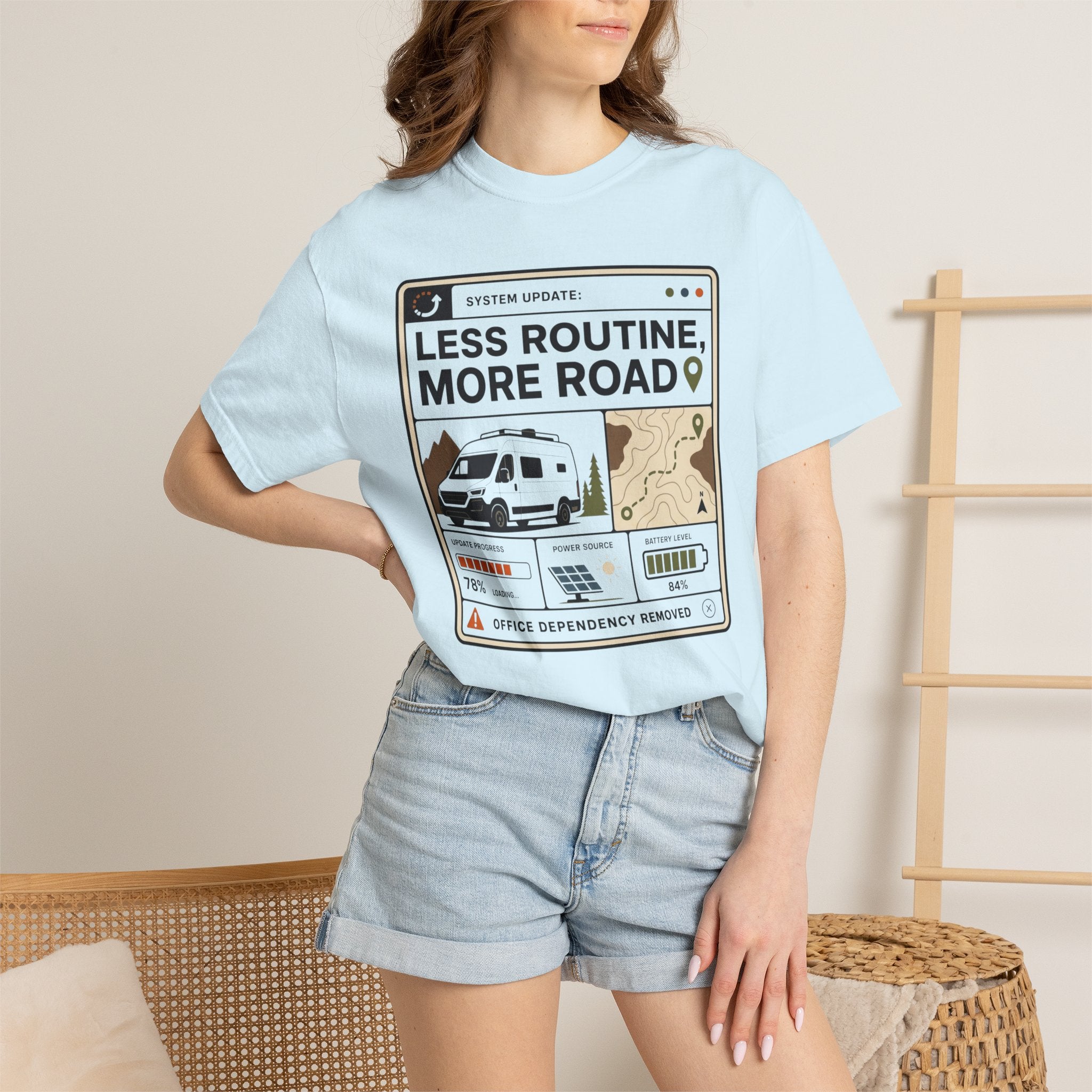 System Update Less Routine More Road - T-Shirt