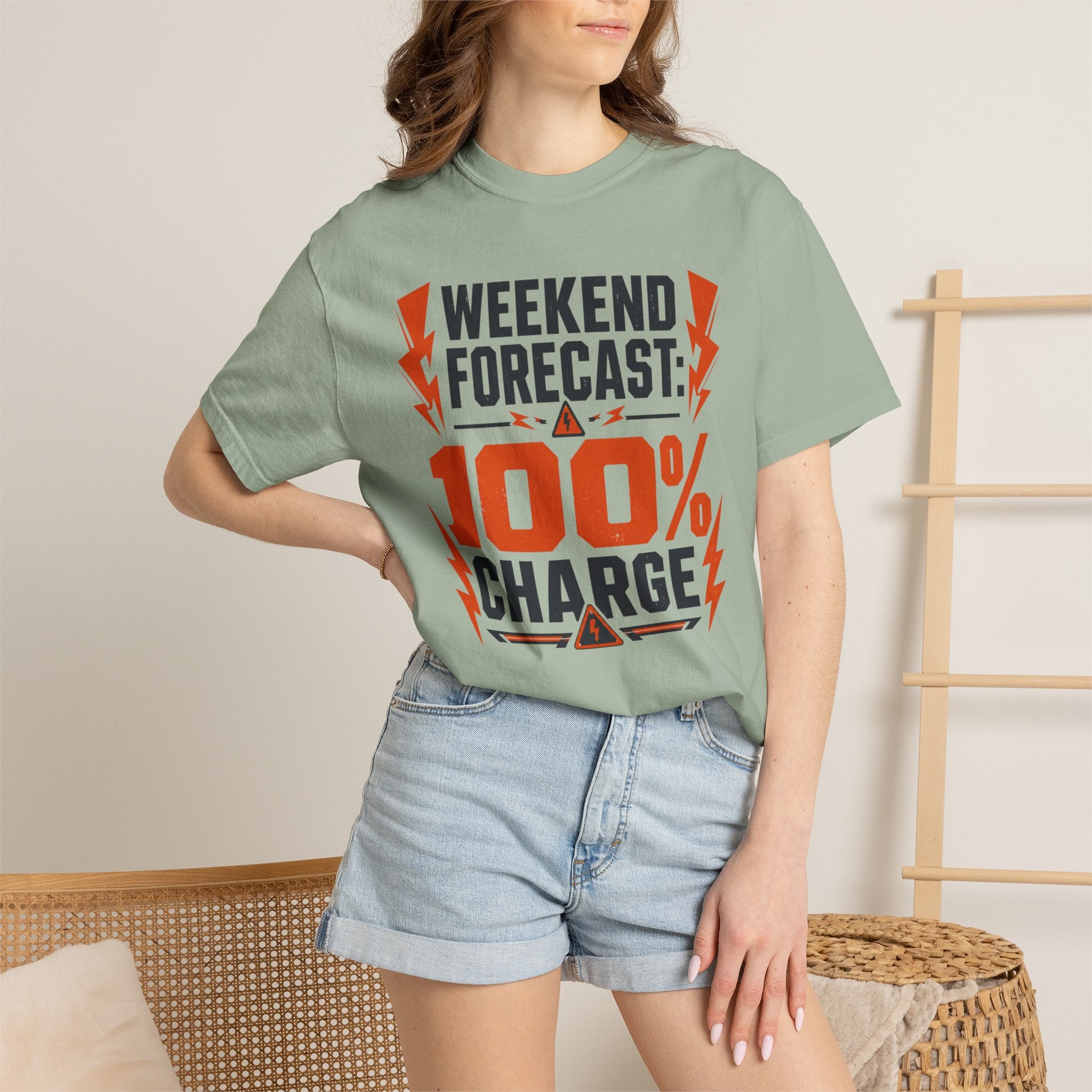 Weekend Forecast 100 Percent Charge - T-Shirt