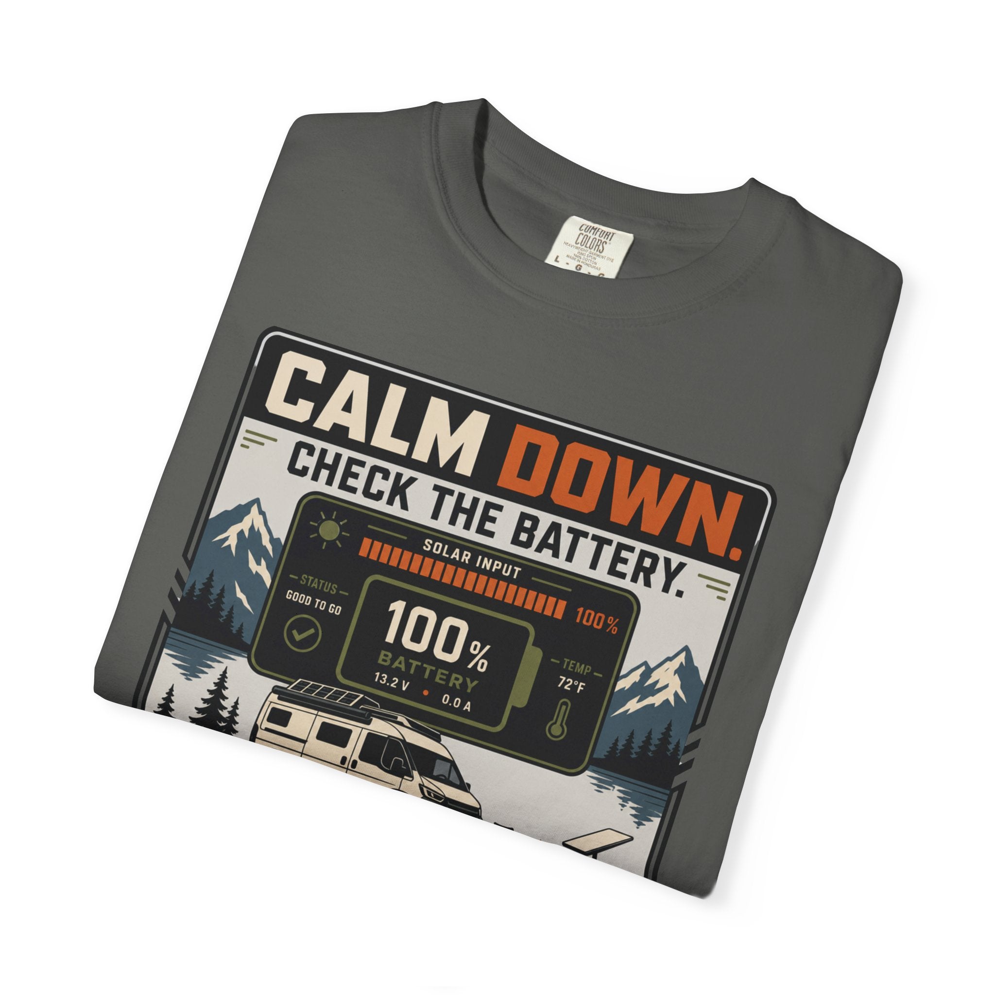 Calm Down Check The Battery - T-Shirt