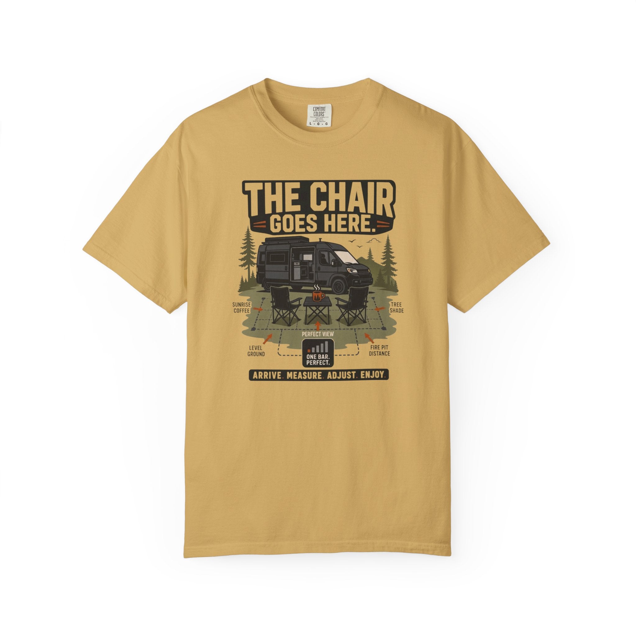 The Chair Goes Here - T-Shirt
