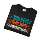 Van Keys Trail Maps Campfire Plans - T-Shirt