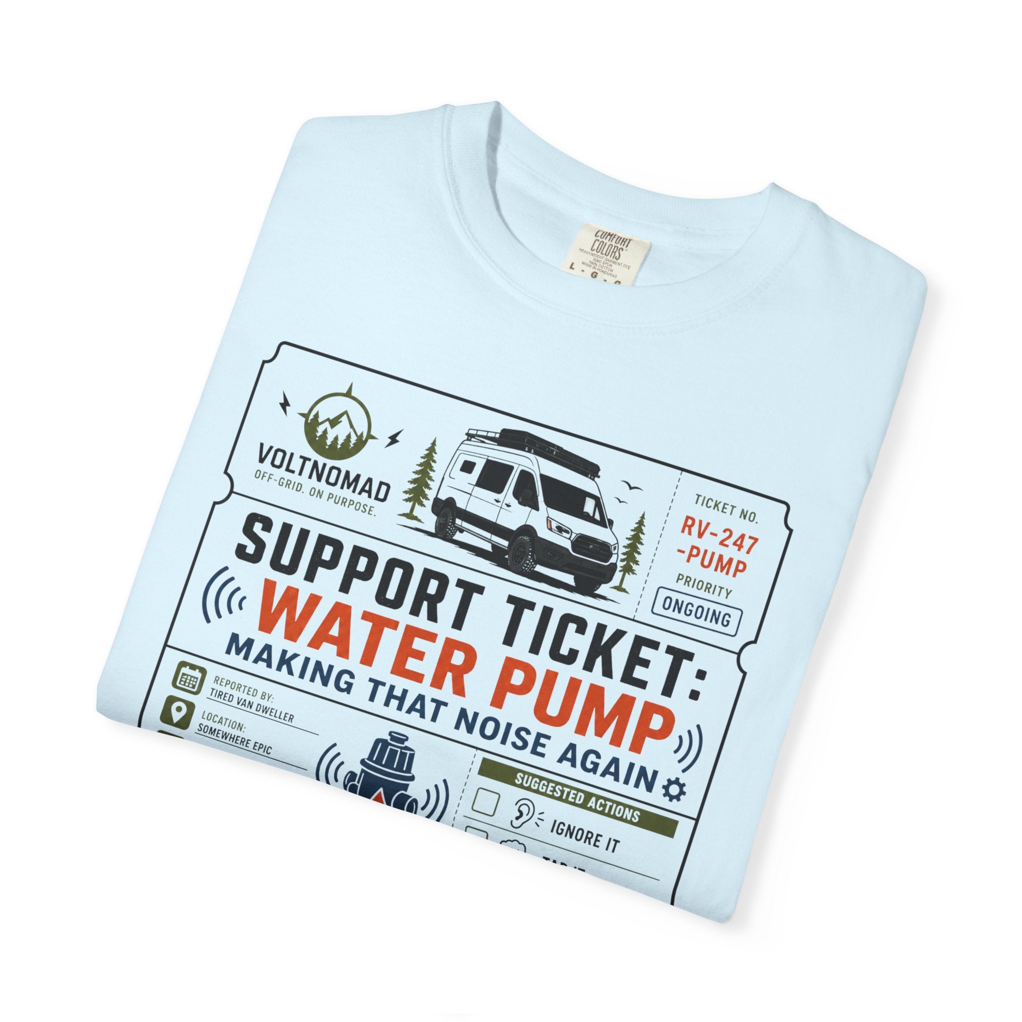 Support Ticket Water Pump Making That Noise Again - T-Shirt