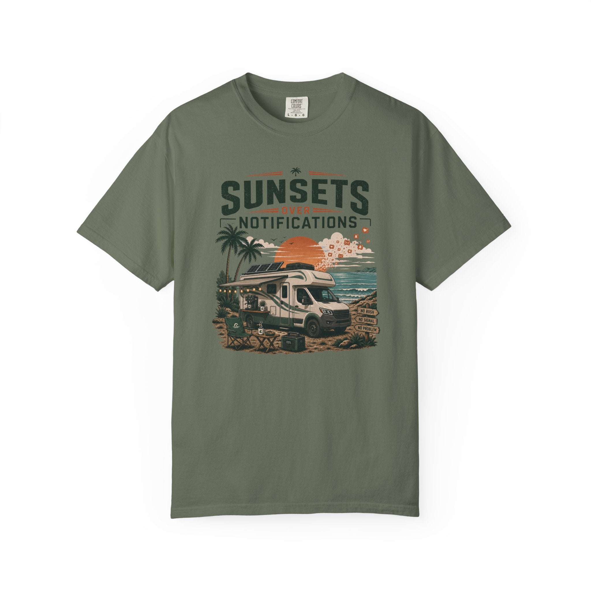 Sunsets Over Notifications - T-Shirt