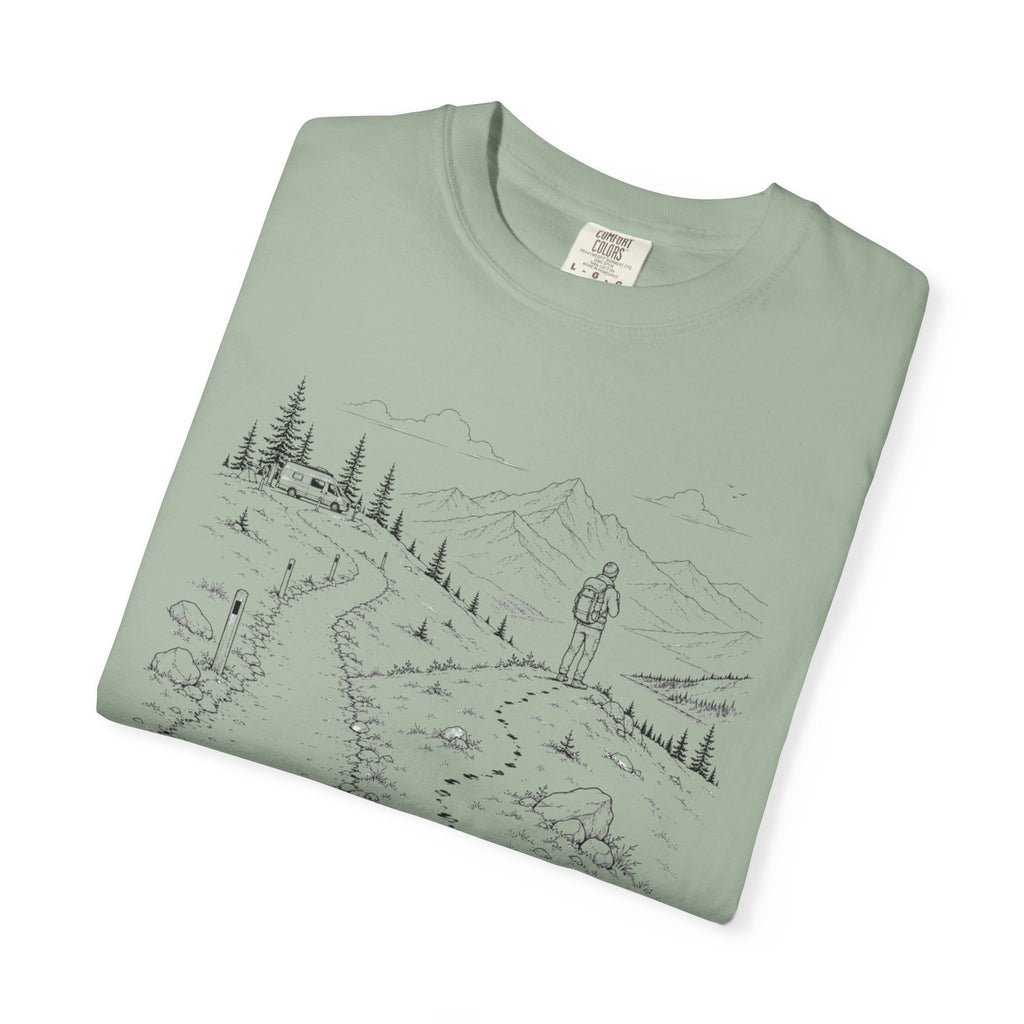 Van Parked Curiosity Kept Climbing - T-Shirt