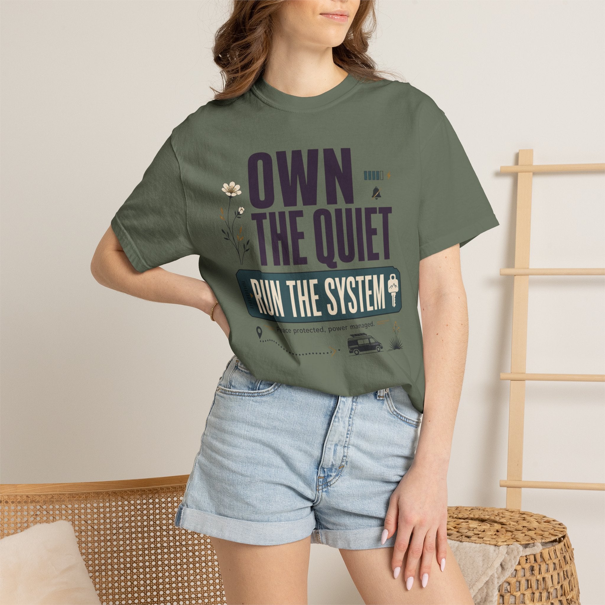 Own The Quiet Run The System - T-Shirt