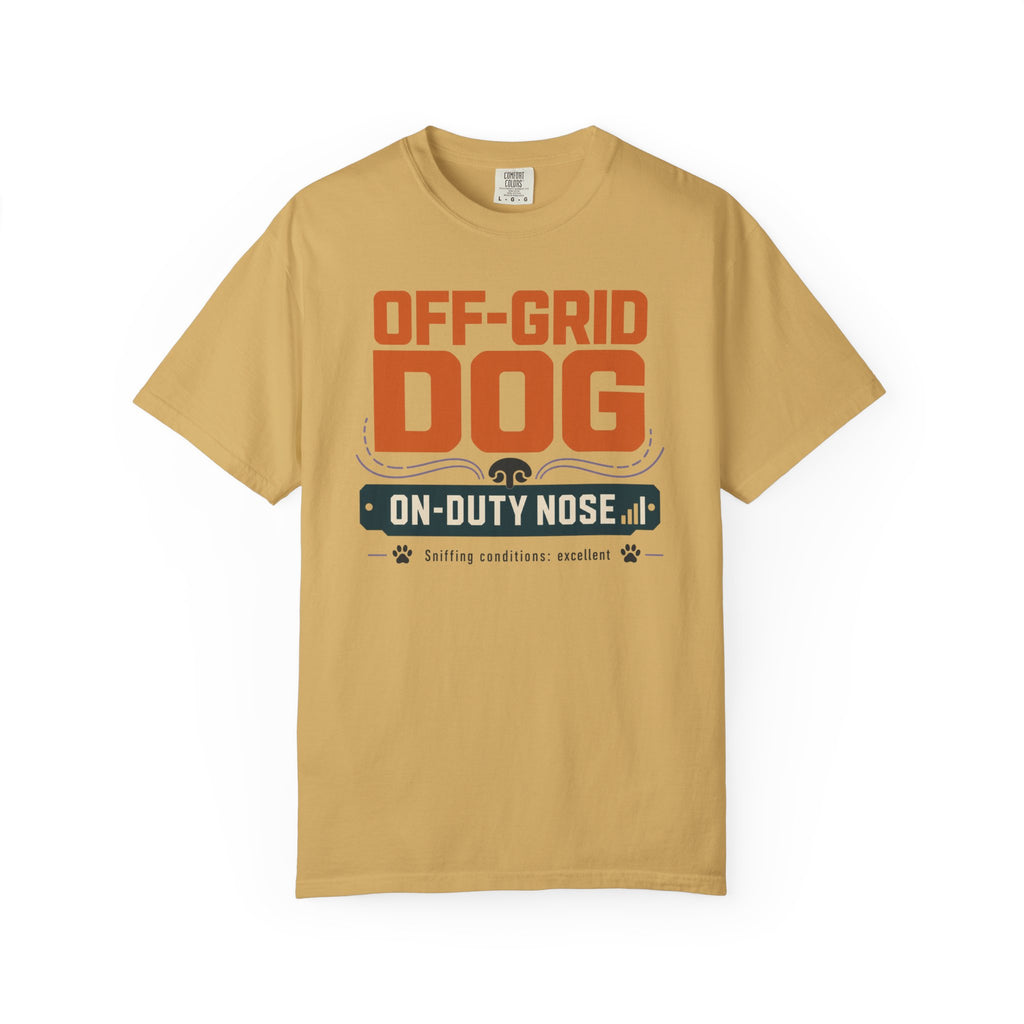 Off Grid Dog On Duty Nose - T-Shirt