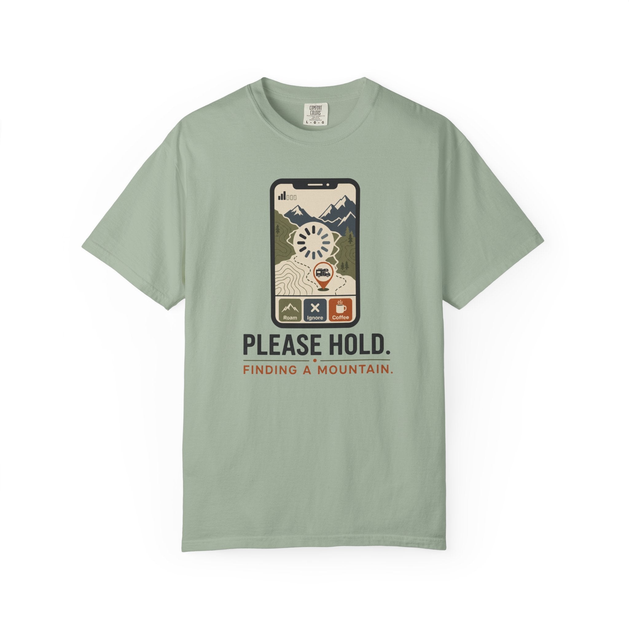 Please Hold Finding A Mountain - T-Shirt