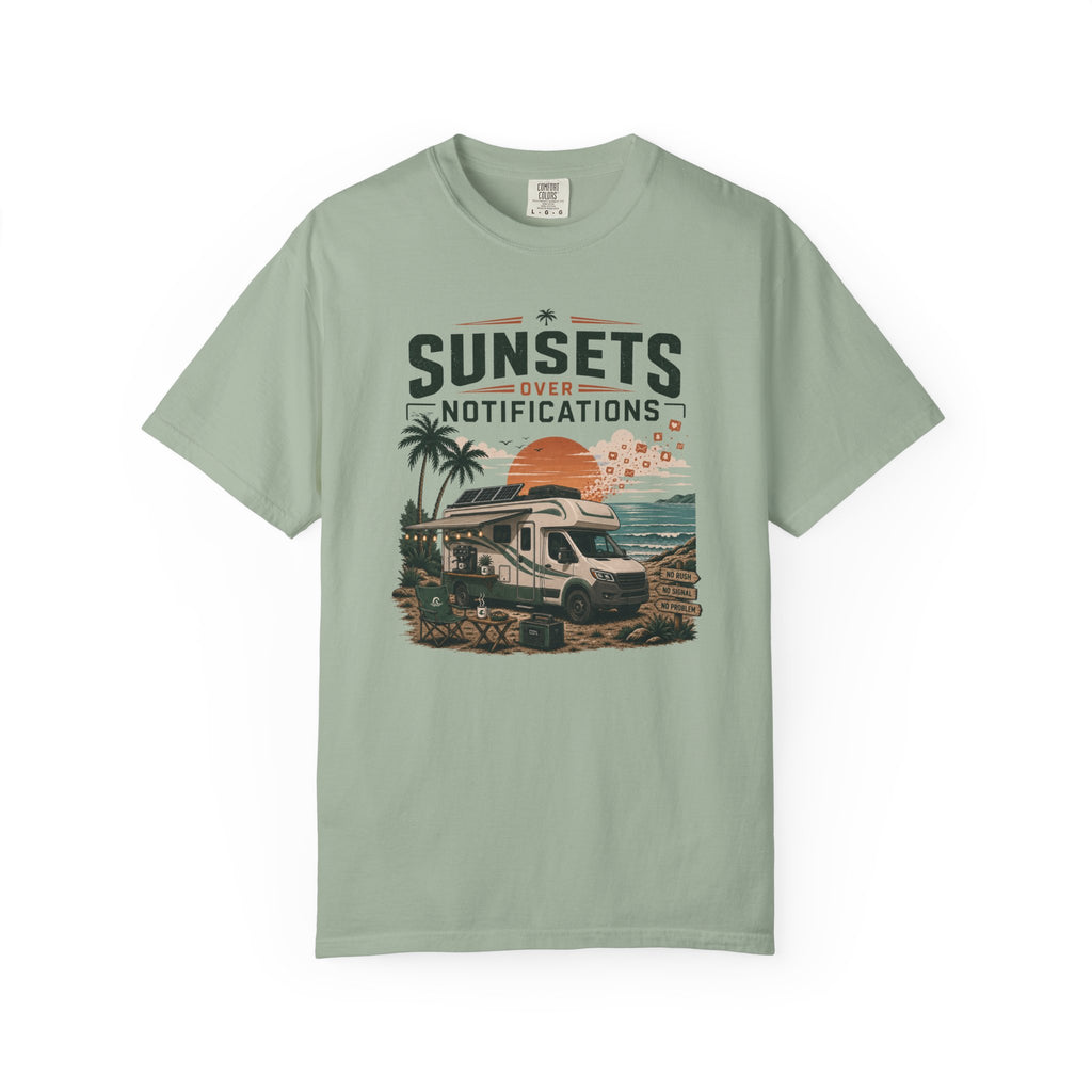 Sunsets Over Notifications - T-Shirt