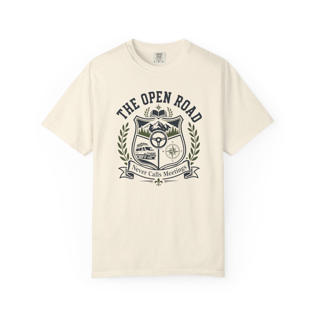 The Open Road Never Calls Meetings - T-Shirt
