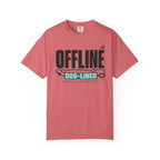 Offline But Dog Lined - T-Shirt