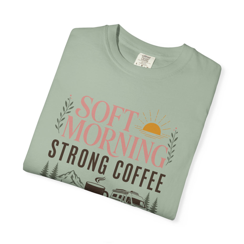 Soft Morning Strong Coffee Solar Ready - T-Shirt