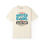 Pet Water Bowl Then Gas Pump - T-Shirt