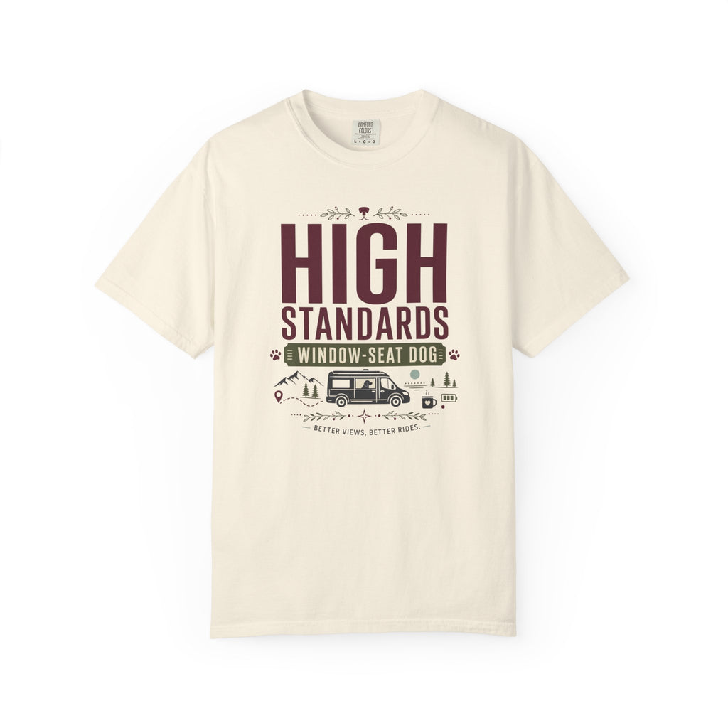 High Standards Window Seat Dog - T-Shirt