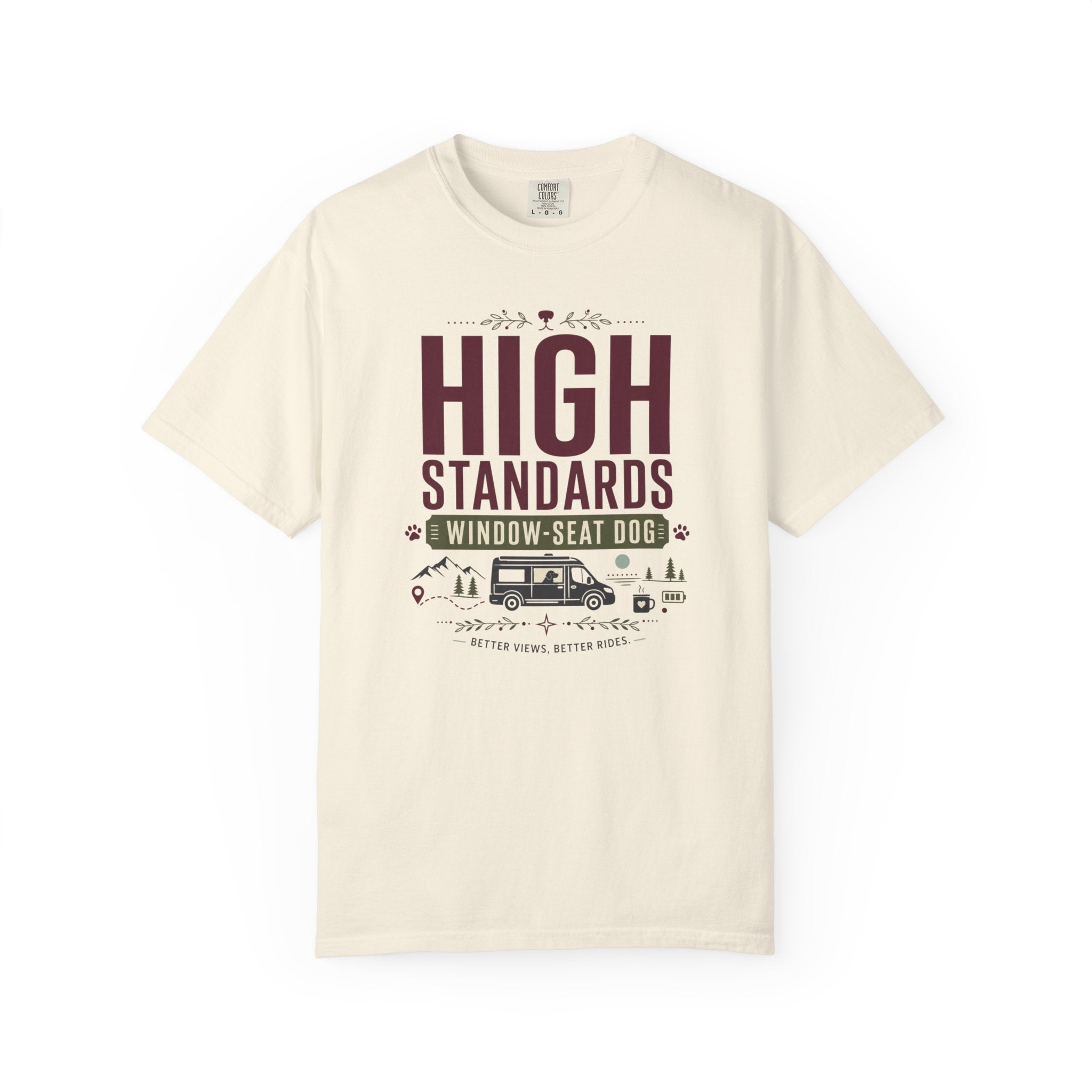 High Standards Window Seat Dog - T-Shirt